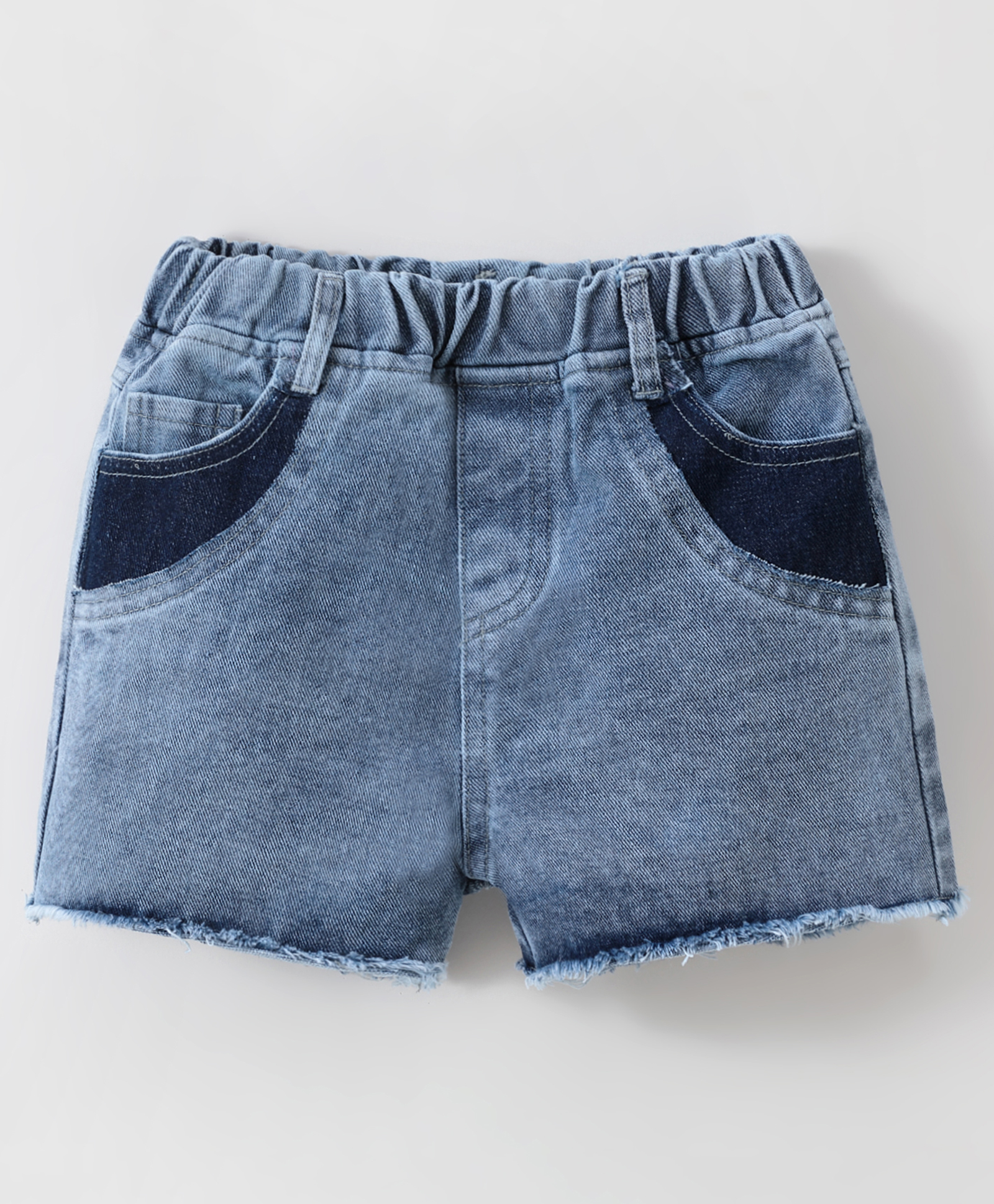 Kookie Kids Washed Shorts - Blue-picture-17