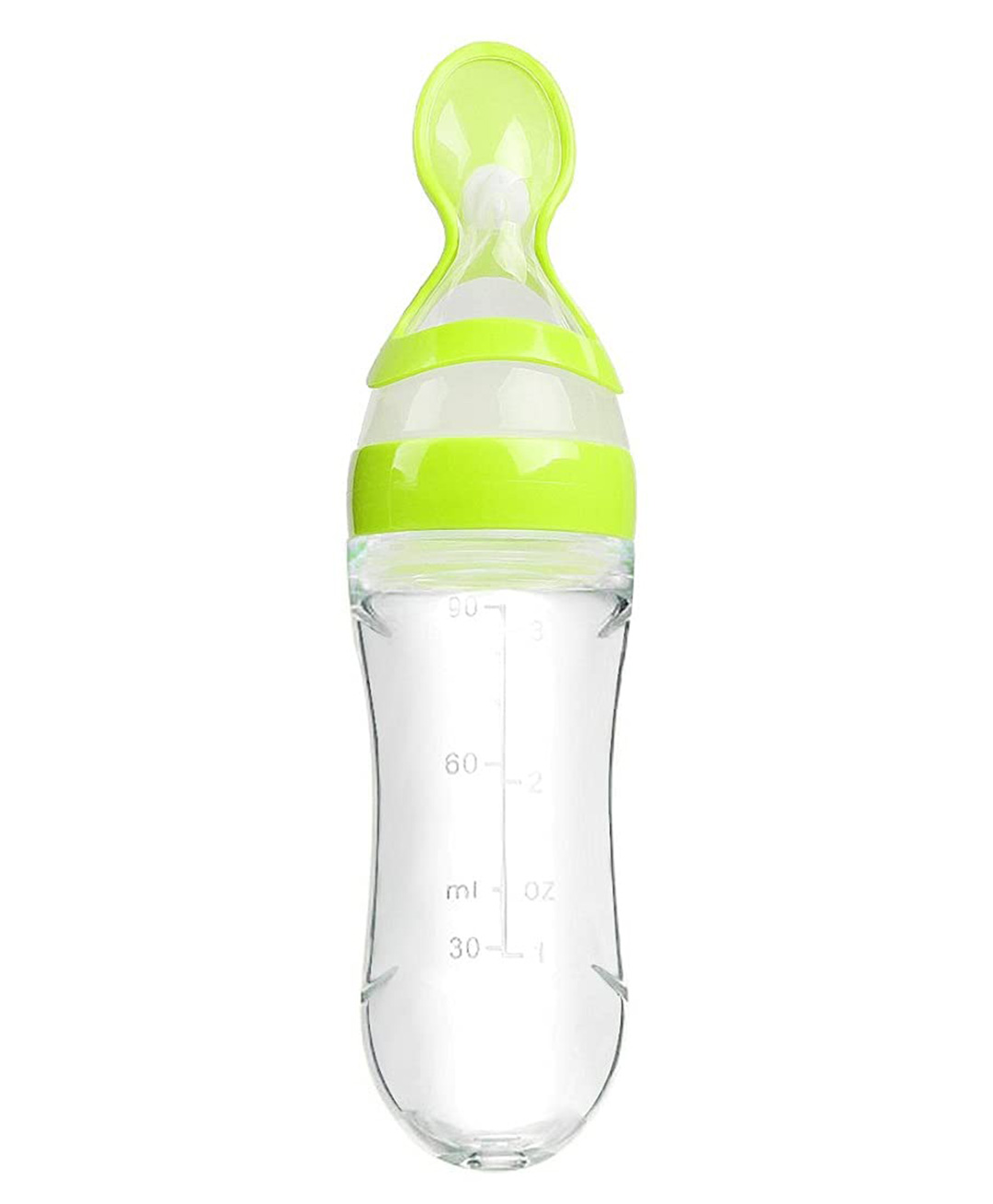 Enorme Silicone Easy Squeezy Spoon Food Feeder for Babies- Color May Vary-image-0