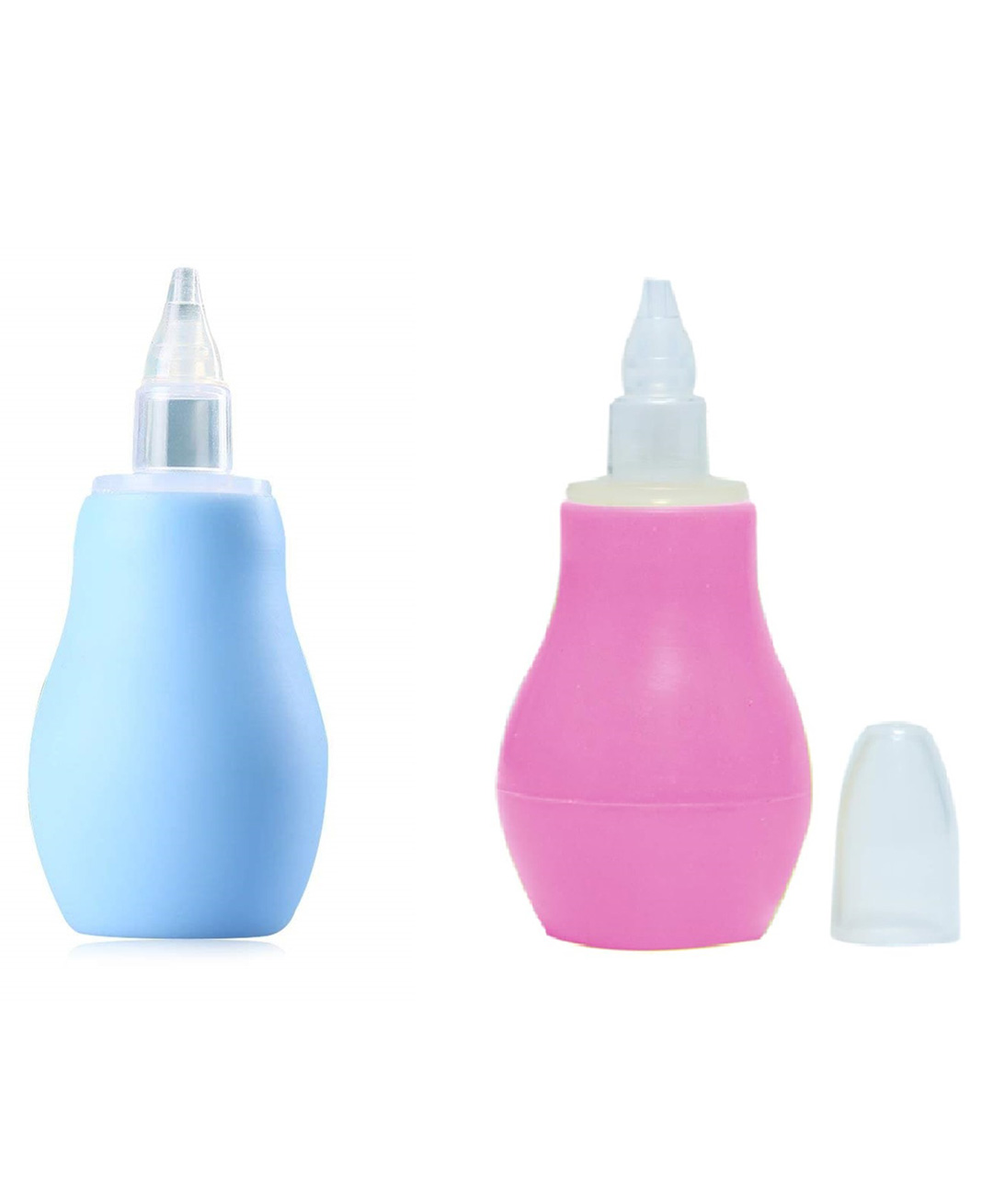 Enorme Baby Silicone Nose Cleaner Nasal Aspirator for Babies Pack of 2- Blue and Pink-picture-12
