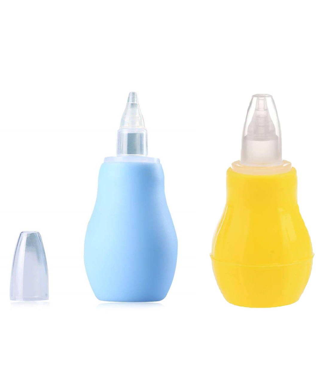 Enorme Baby Silicone Nose Cleaner Nasal Aspirator for Babies Pack of 2- Blue and Yellow-picture-1