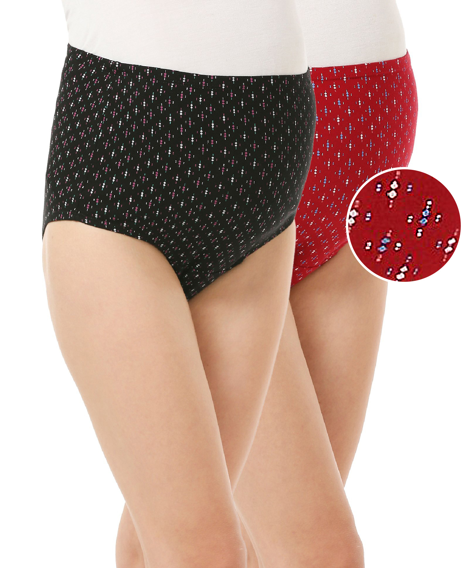 Bella Mama Cotton Elastane High Coverage Maternity Panty Set Floral Print (Color May Vary)-image-47
