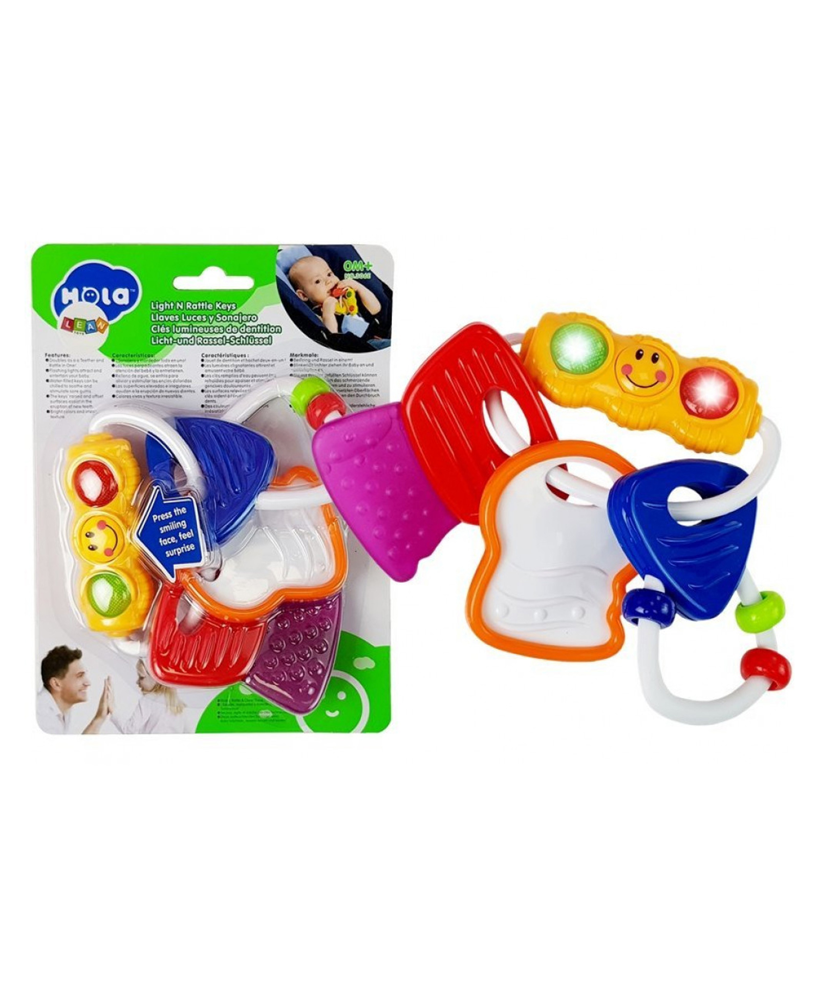 Akn Toys Light and Keys Rattle Toy (Color May Vary)-image-6