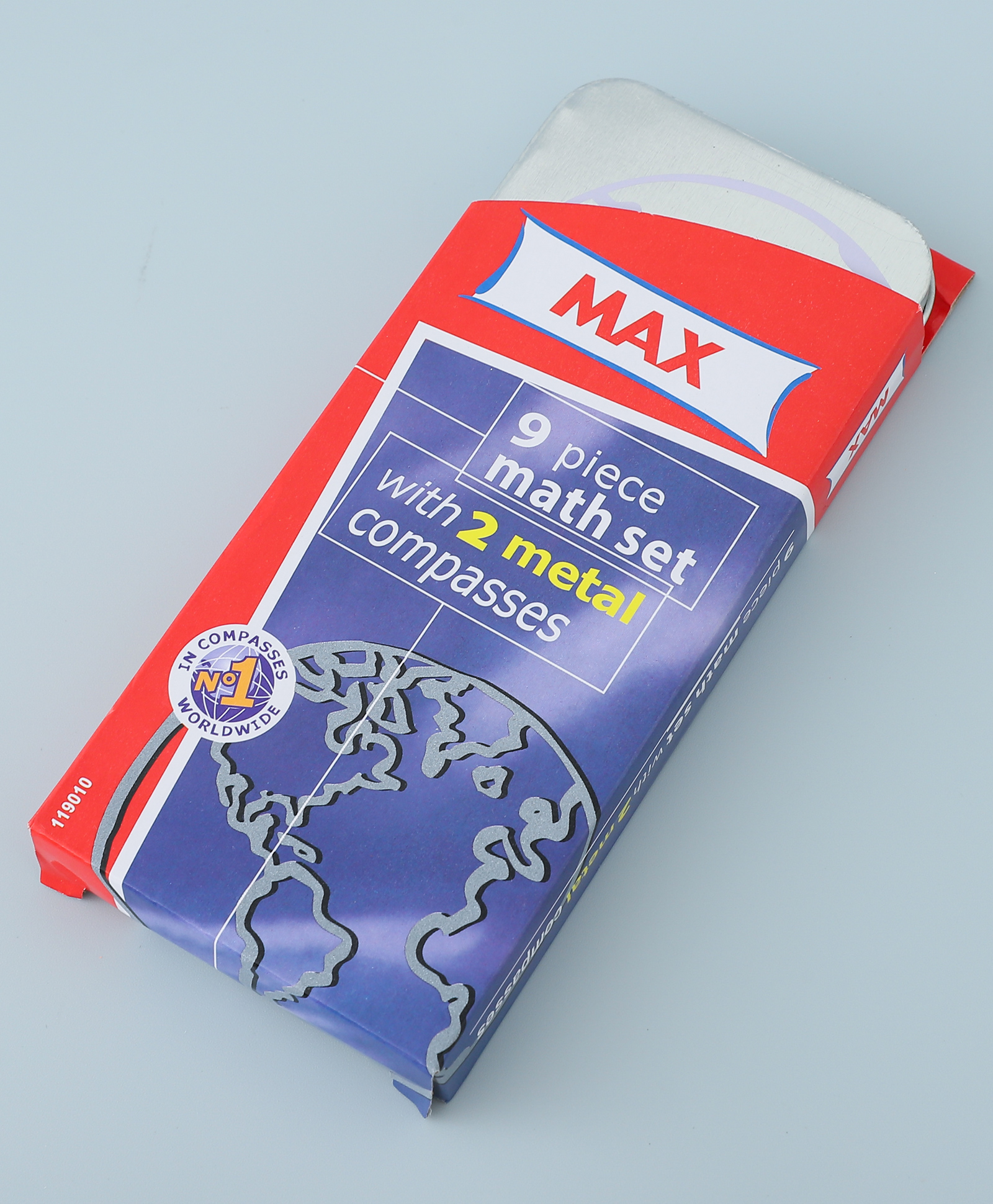 Math Geometry Set Box - Red