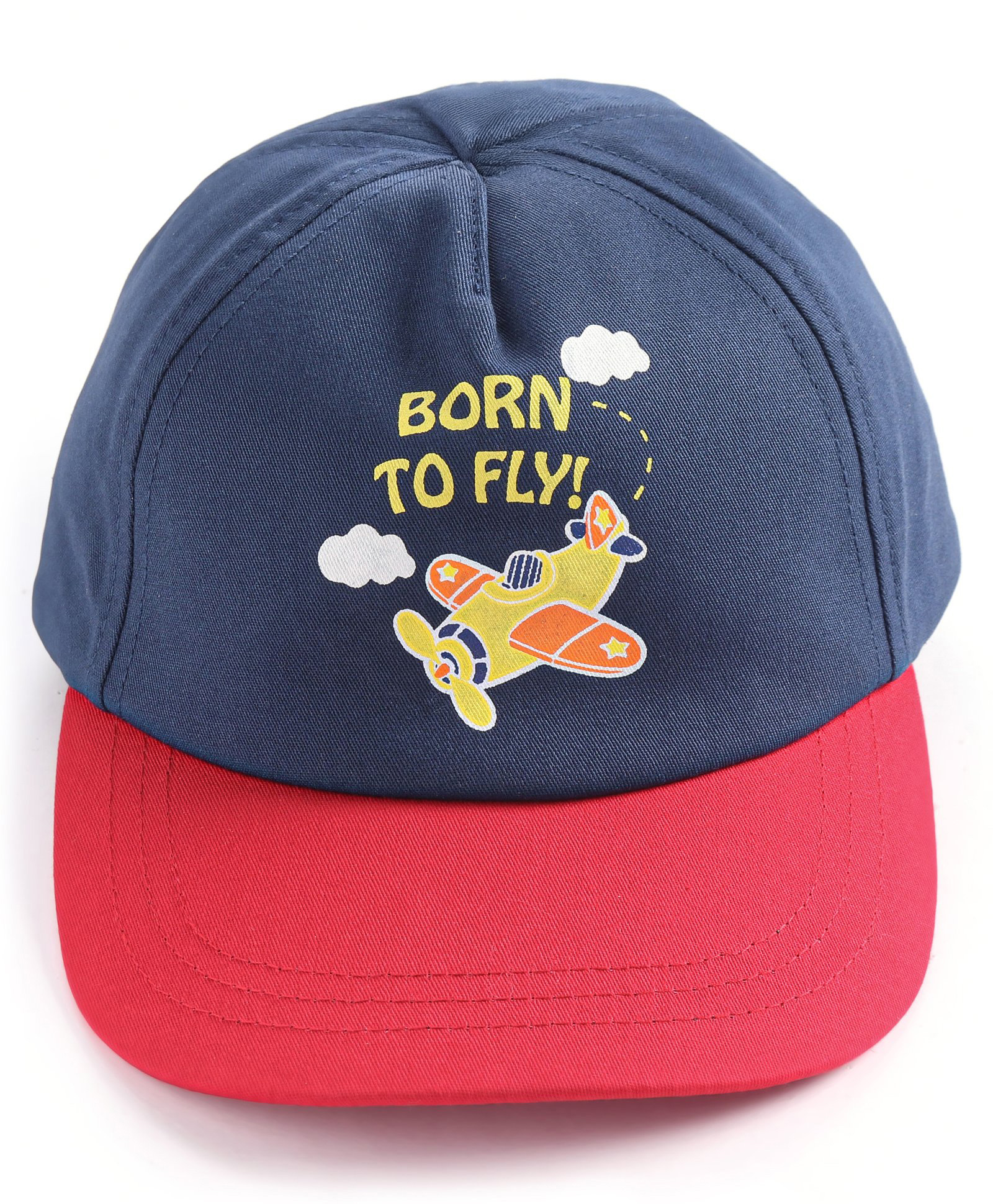 Babyhug Cotton Blend Summer Cap Helicopter Print- Navy Blue-image-10