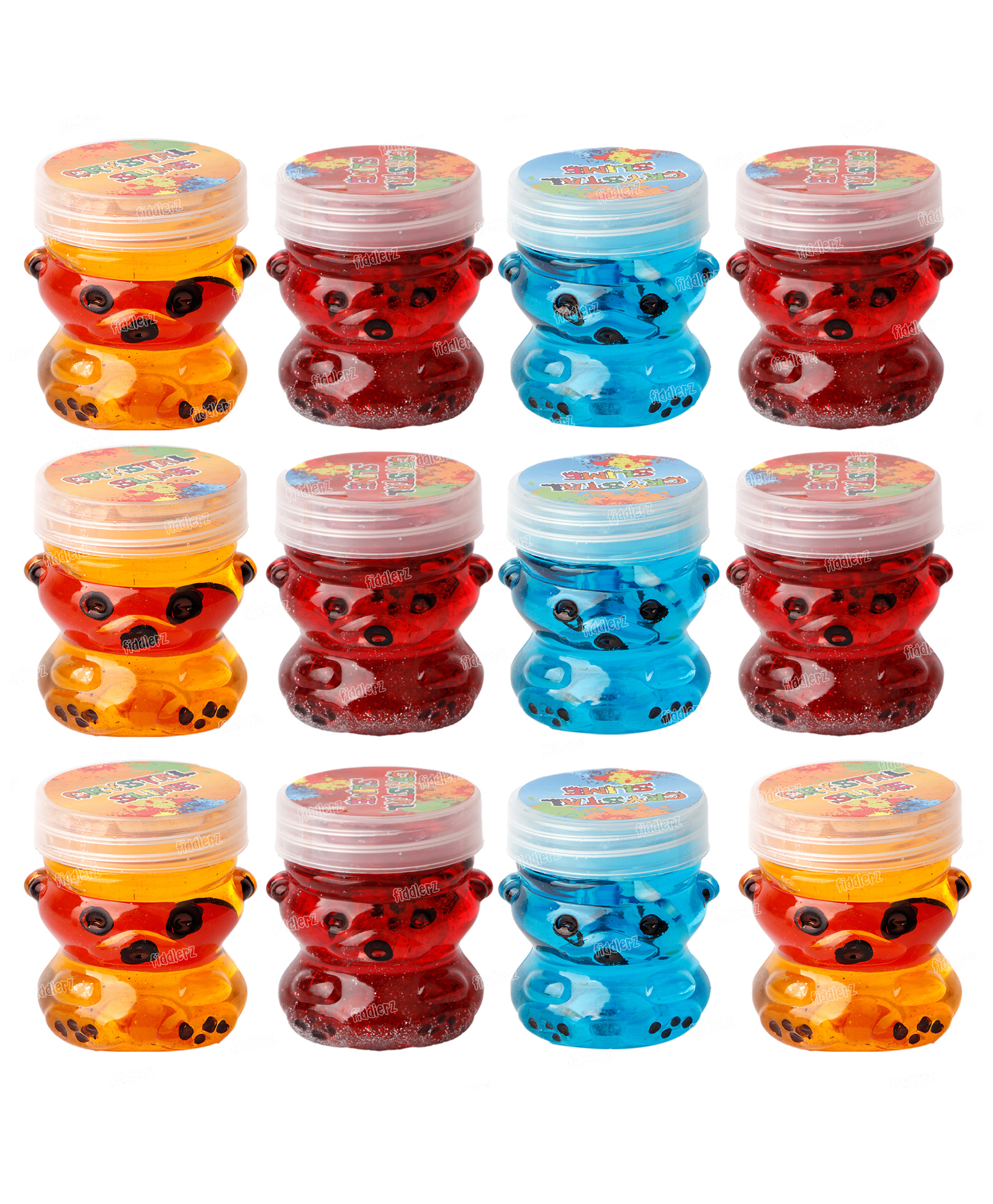 fiddlerz Fiddler Slime Jelly (Pack of 12) Bear Shape Crystal Clear Clay Slime Putty Mud for Kids Non-Toxic Sludge Toy-picture-10