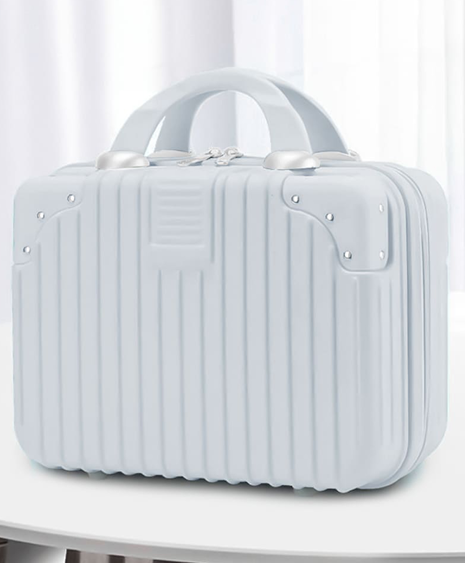 StarAndDaisy Multifunctional Mini Suitcase for Mother and Baby with Smooth Zipper and Comfortable Handle with Security Lock - White-image-45