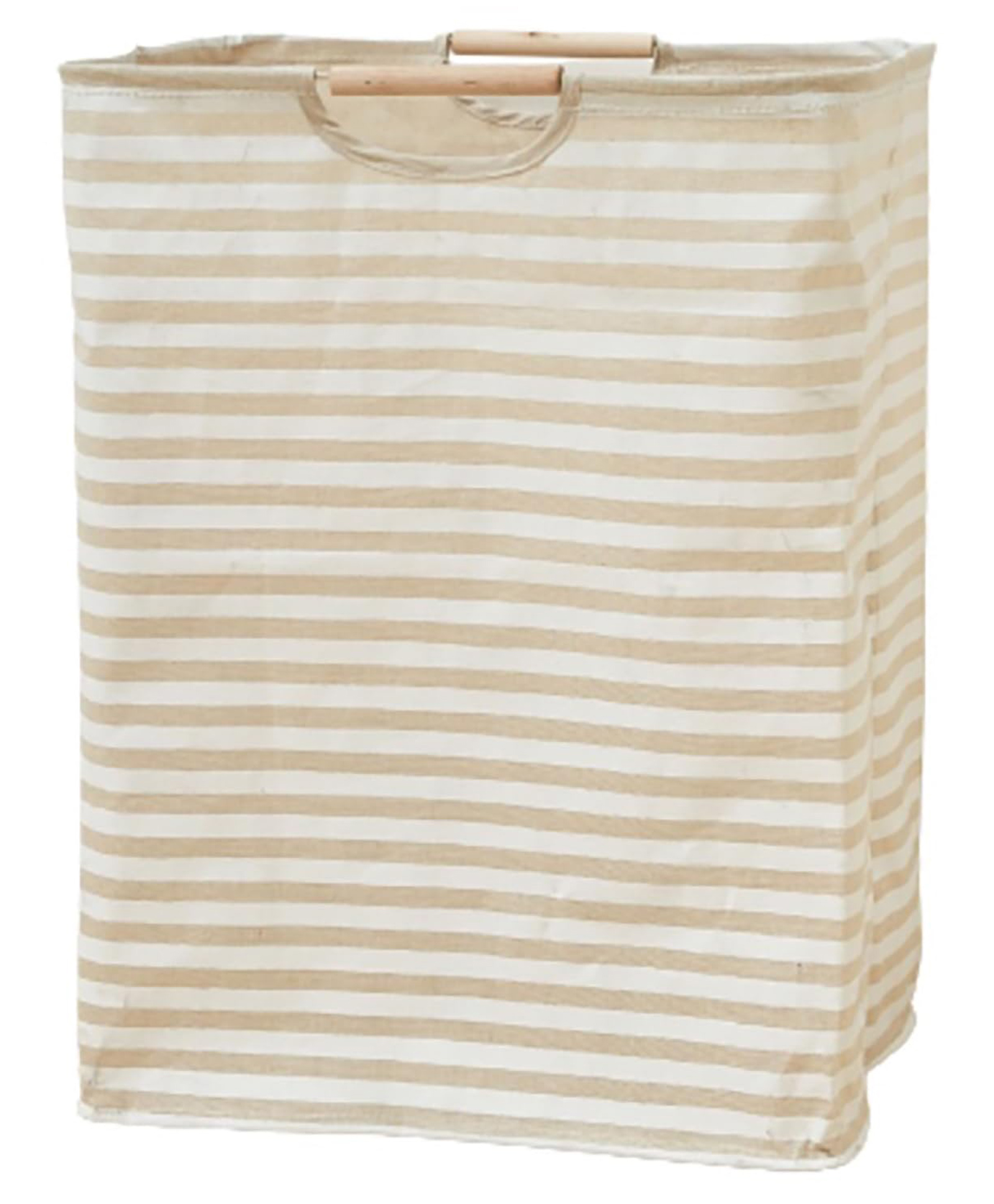 House of Quirk 52 Litre Linen Cotton Collapsible Laundry Basket-image-28
