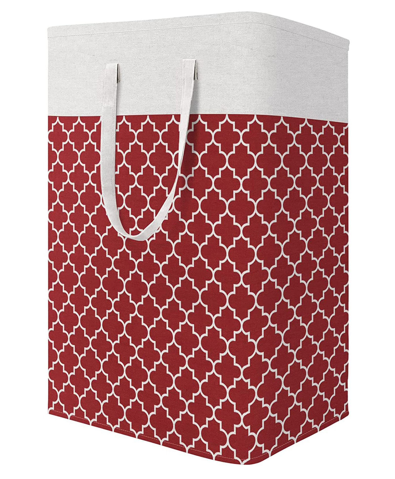House of Quirk Laundry Hamper 75L Collapsible Large Laundry Baskets with Easy Carry Handles - Red-image-19