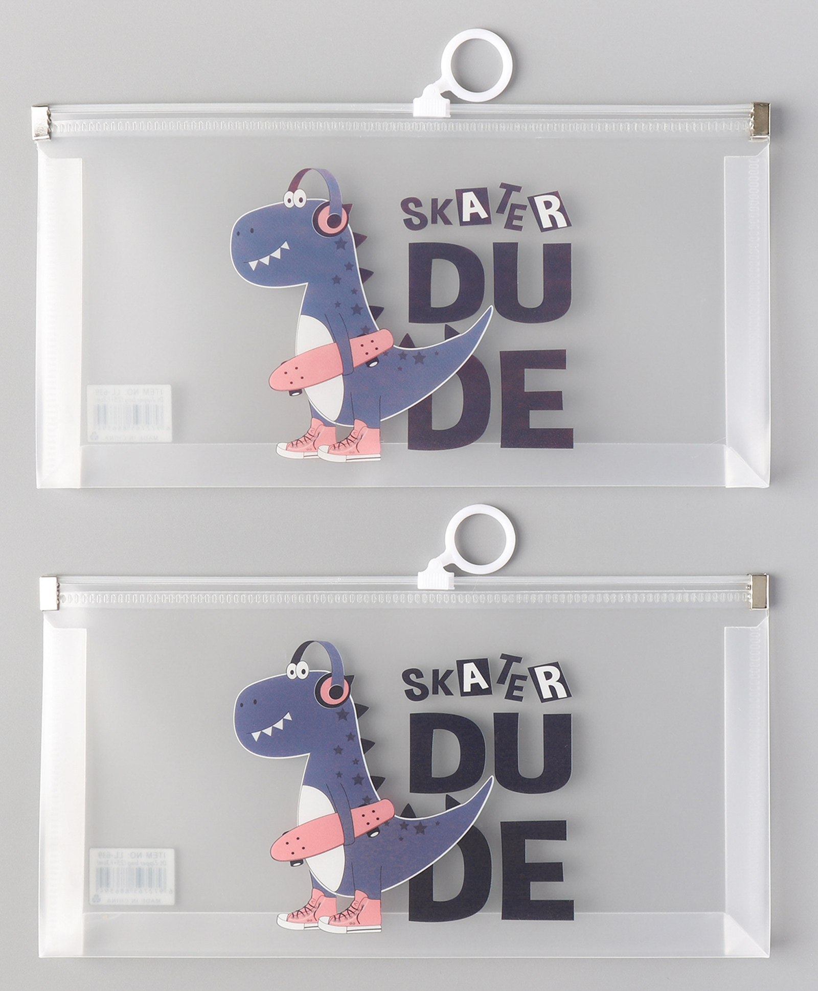 Dino Theme A6 Size Folder - Transparent