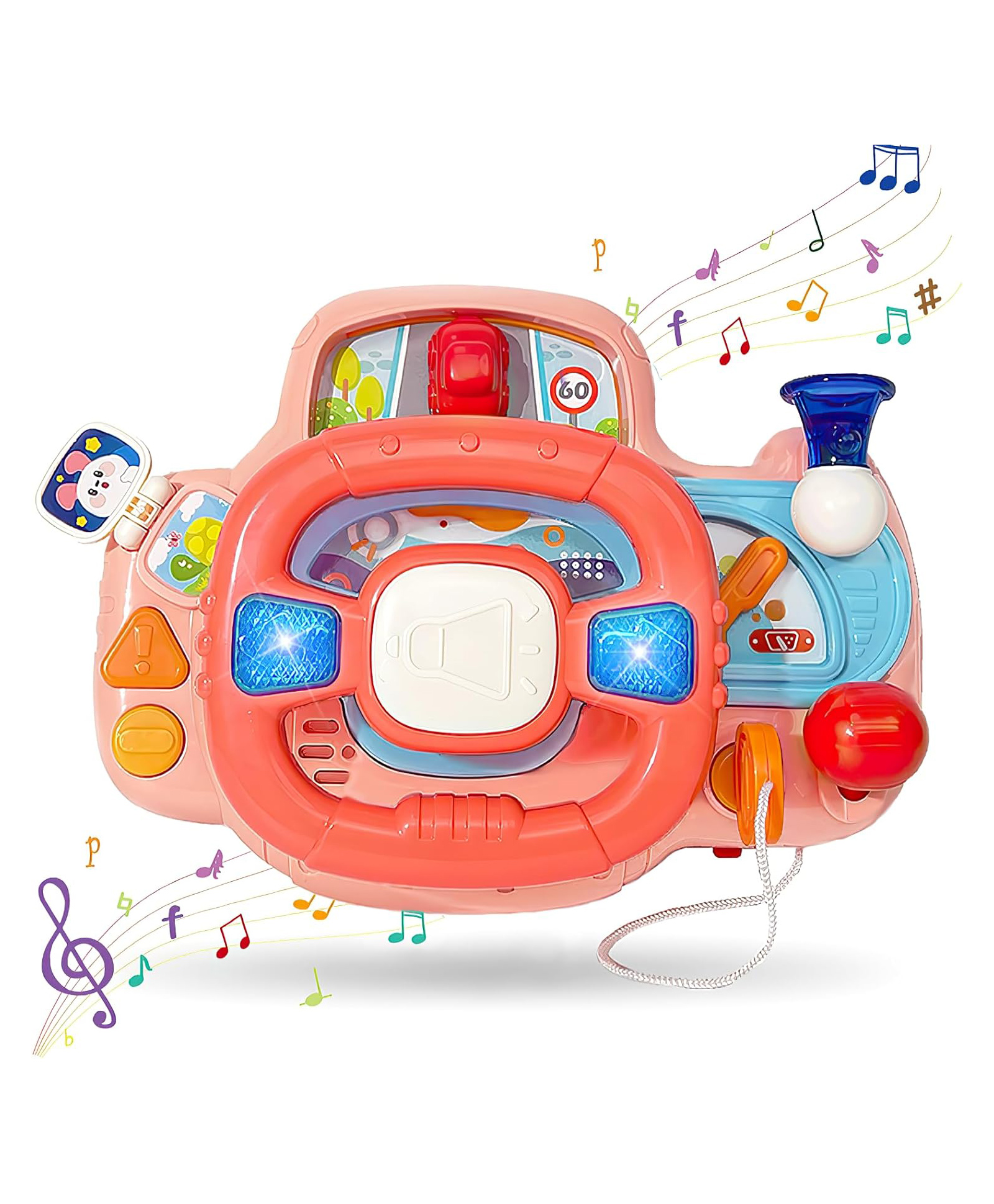 NEGOCIO Steering Wheel Baby Interactive Learning Driving Toys - Colour May Vary-picture-13