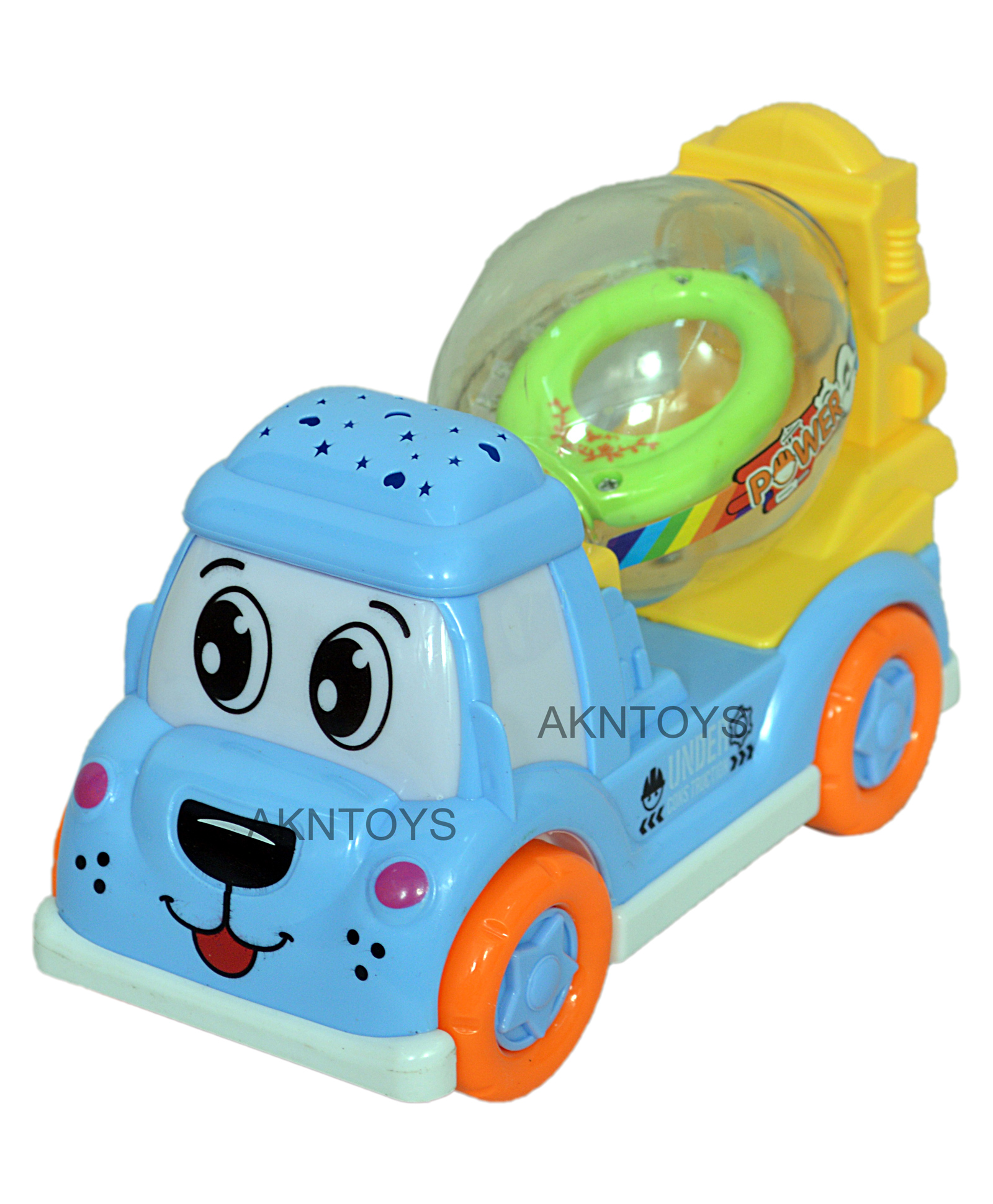 Akn Toys Cute Styling Truck Singing and Dancing Engineering Vehicle - Blue-picture-23