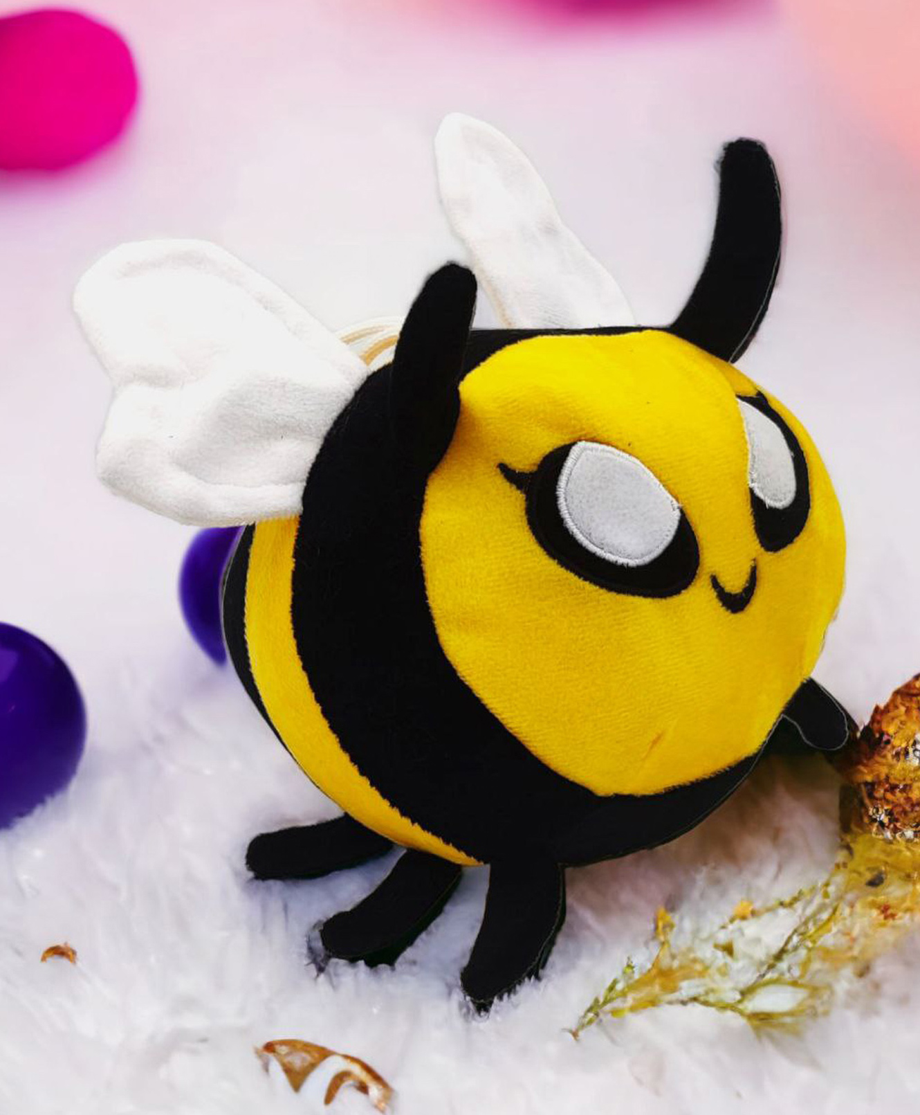 PUCHU TOYS Velvet Honey Bee Stuffed Toy Soft Plush Toy- 25cm-image-37