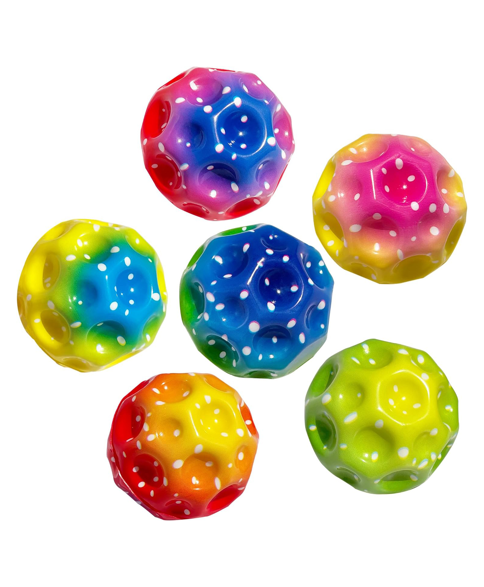 Azhari  Moon Bouncing Ball Set of 2  High Bouncing Ball Easy  to Hold in Hand. and Makes a Pop  Sound-image-5