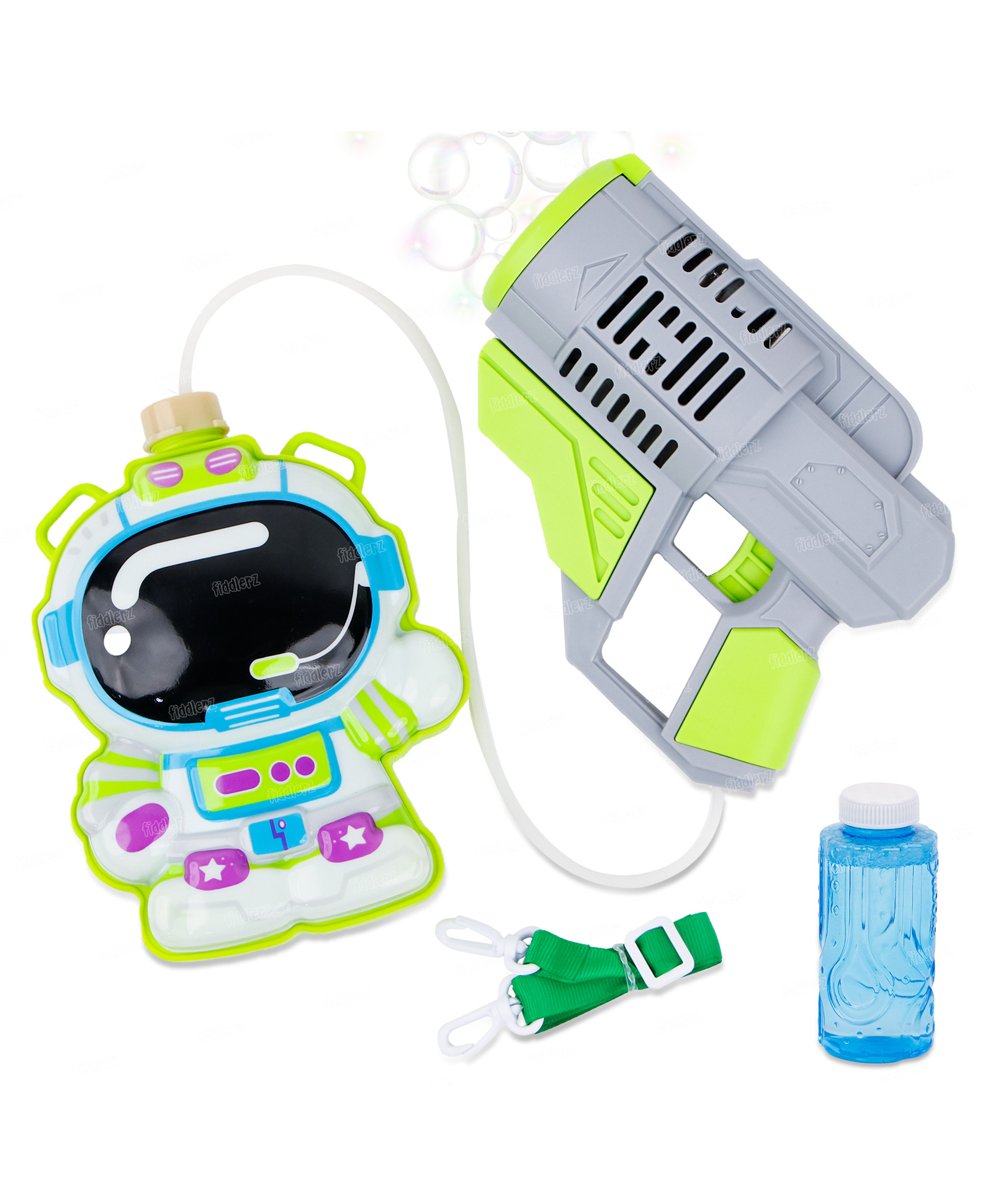 Fiddlerz Tank Bubble Gun Holes with Bubble Solution Rocket Bubble Making Machine Outdoor Toys for Kids-image-5