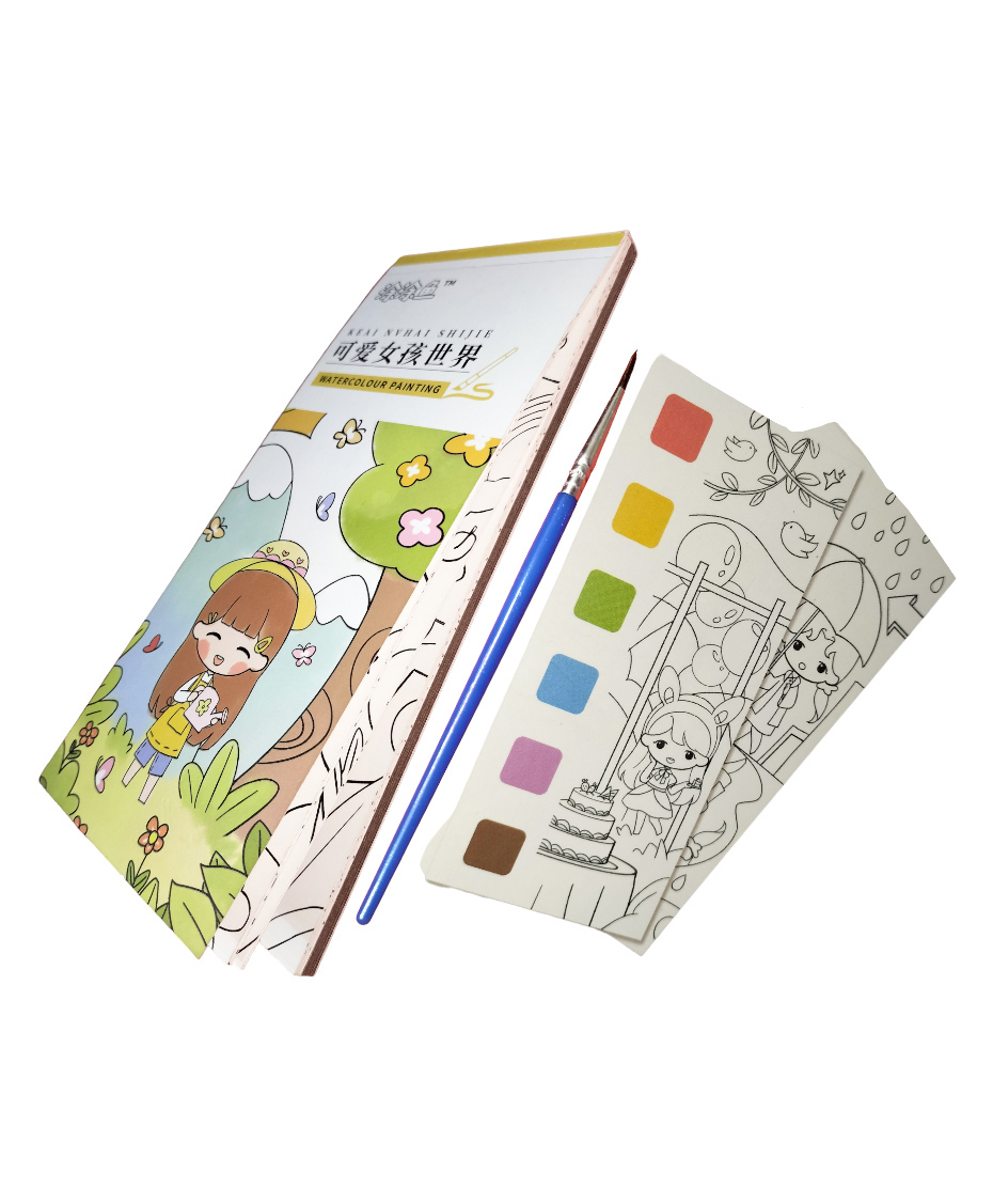 Fingo Brain Water color Paint Book  Princess Theme Multicolor-picture-15