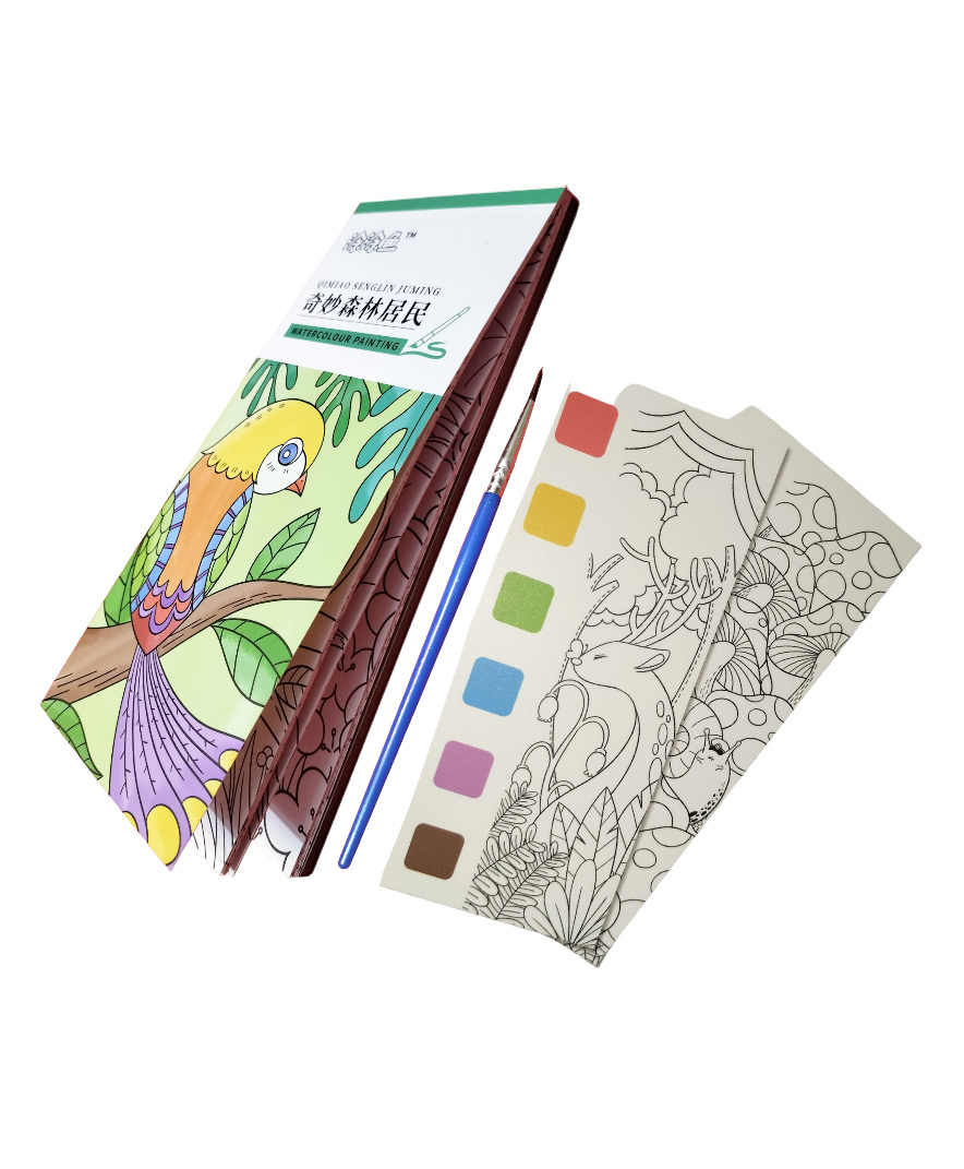 Fingo Brain Water Color Paint Book  Birds Theme - Multicolor-picture-28