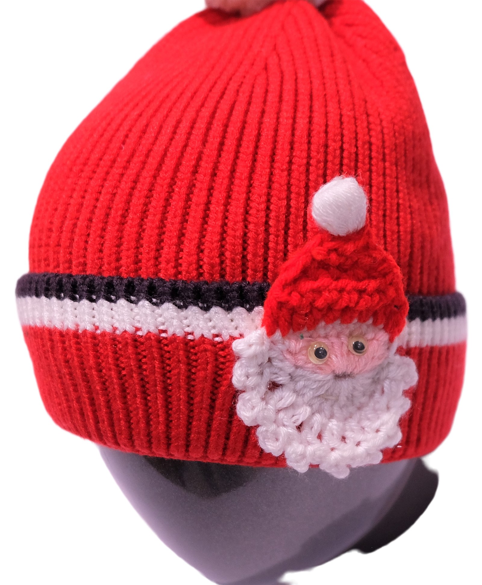 Tipy Tipy Tap Christmas Theme Santa Design Detailed Bobble Cap - Red-picture-15