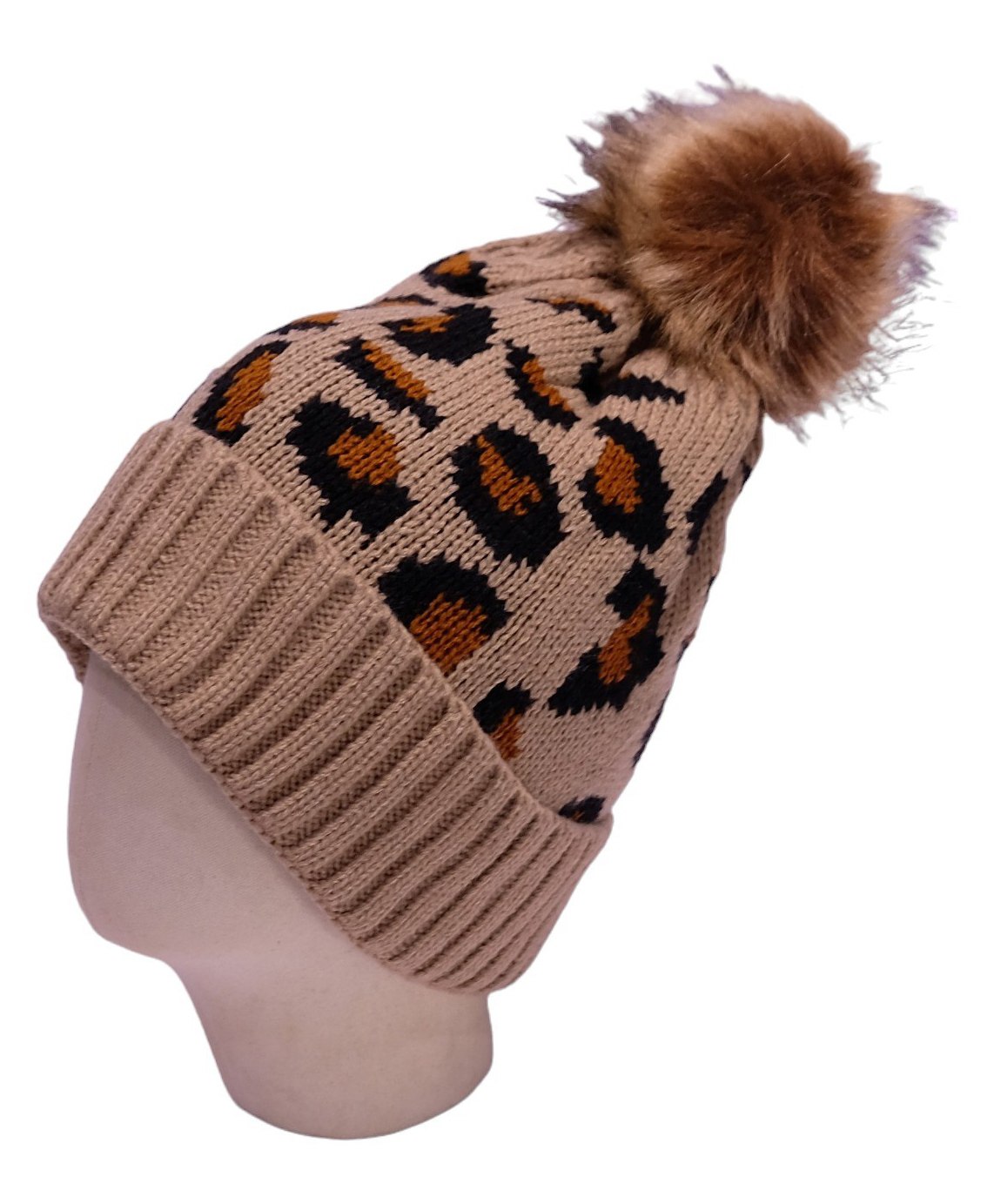 Tipy Tipy Tap Abstract Printed Acro Woollen Cap -Beige-picture-12