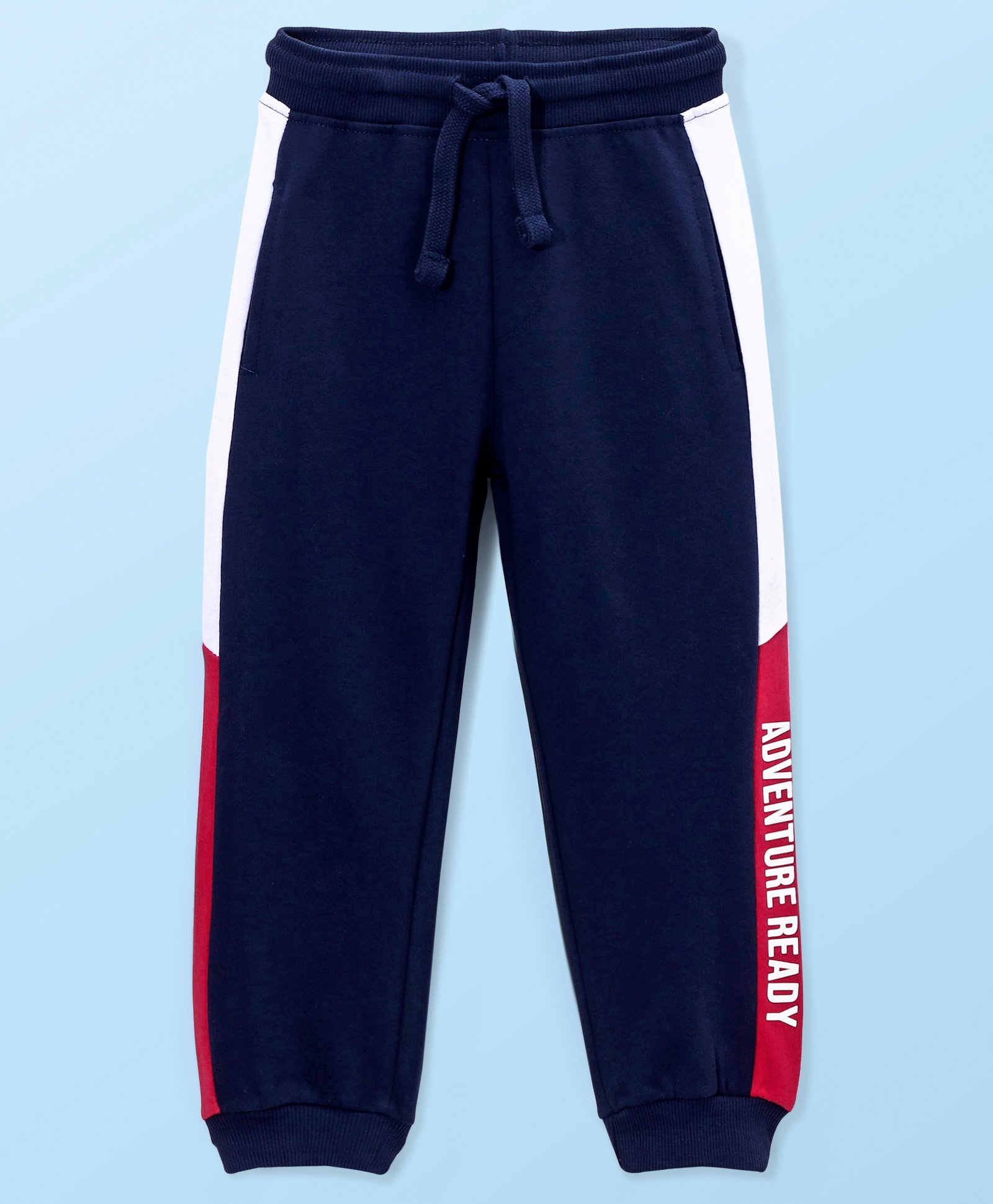 Babyhug Cotton Looper Full Length Lounge and Track Pants - Navy Blue-picture-37