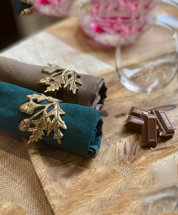 Pravaah India Phool Napkin Rings- Flower Set of 2-image-28