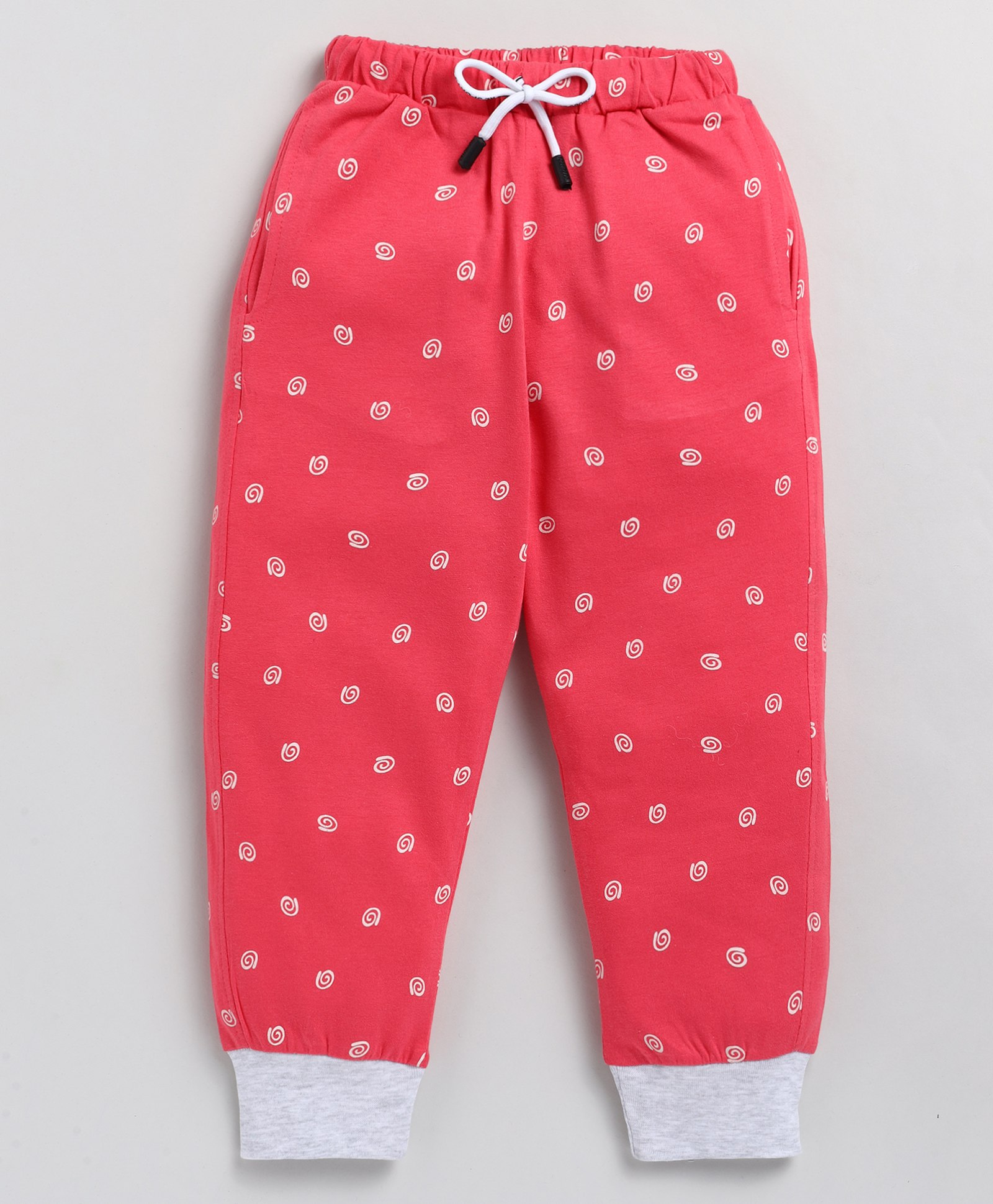 CUTOPIES All Over Hearts Printed Jogger Pant - Coral Pink-picture-16
