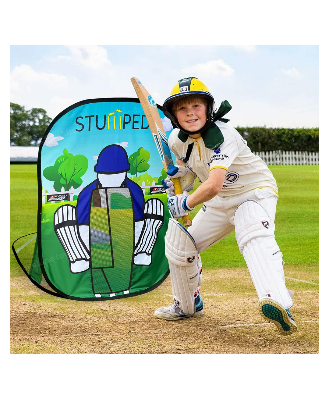Toyshine Foldable Standing Stumped Cricket Game for Kids Age 4 and Above Fun Activity Game Ball Included-image-36