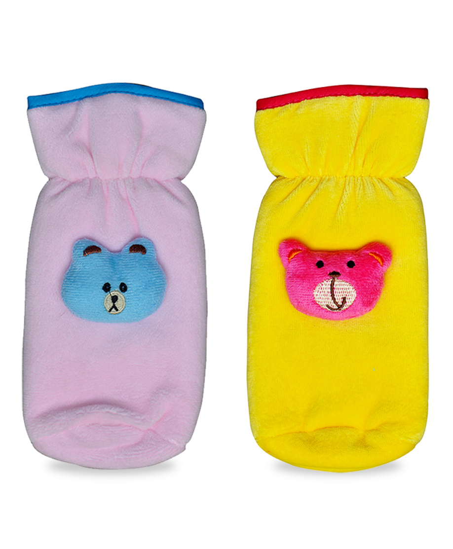 Chinmay Kids Baby Feeding and Nursing Bottle Cover Attractive Cartoon Pack Of 2 (Purple, Yellow)-image-10