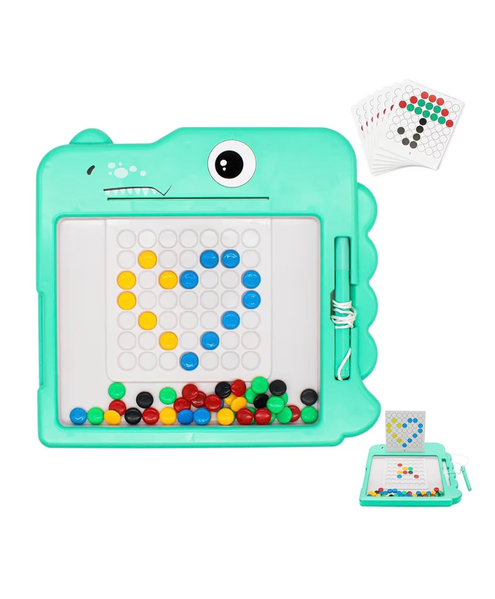 ARCADE TOYS Dinosaur Magnetic Dot Art Drawing Board for Kids - Colour may vary-image-22