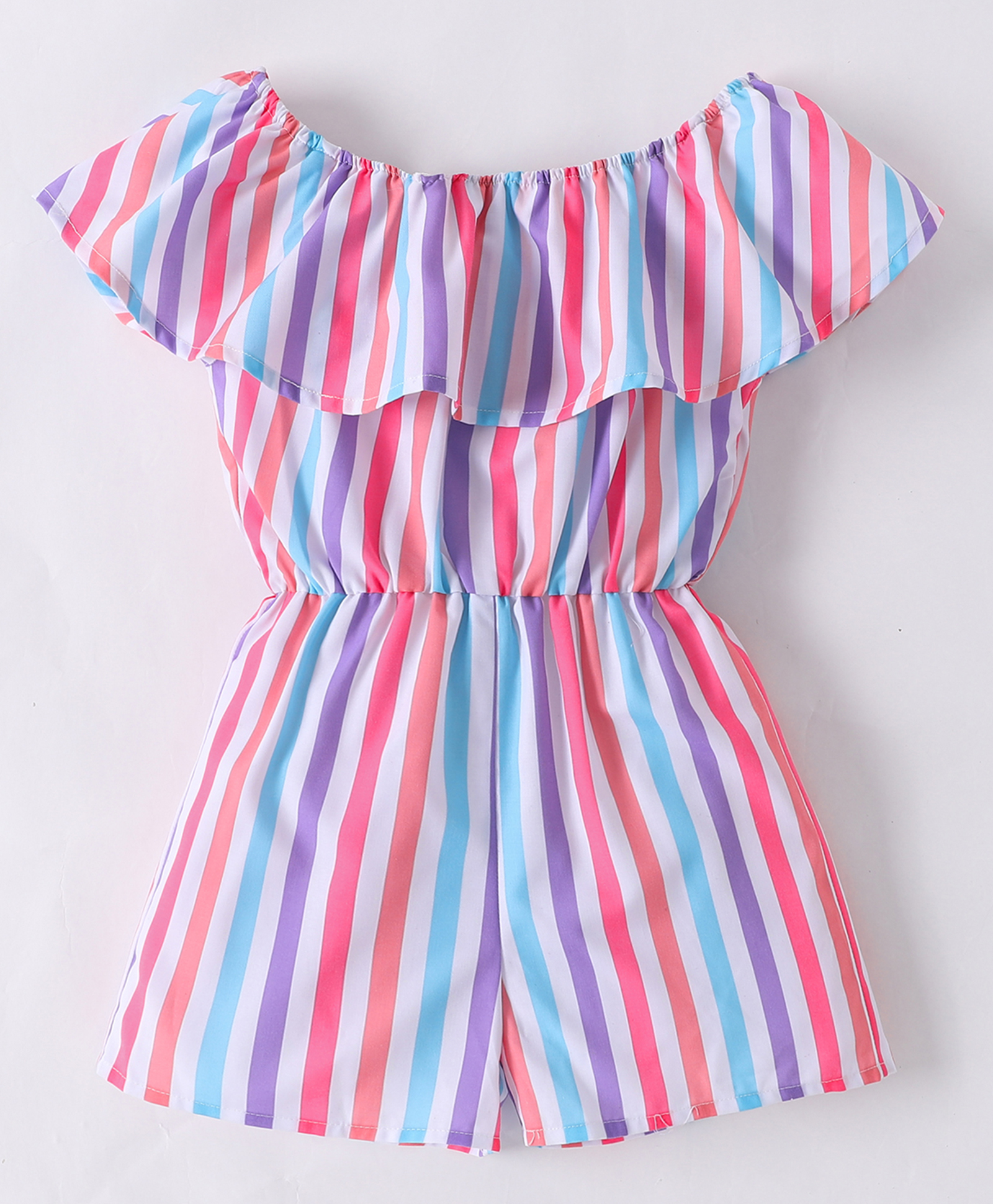 Kookie Kids Sleeveless Jumpsuit Striped - Multicolor-picture-27