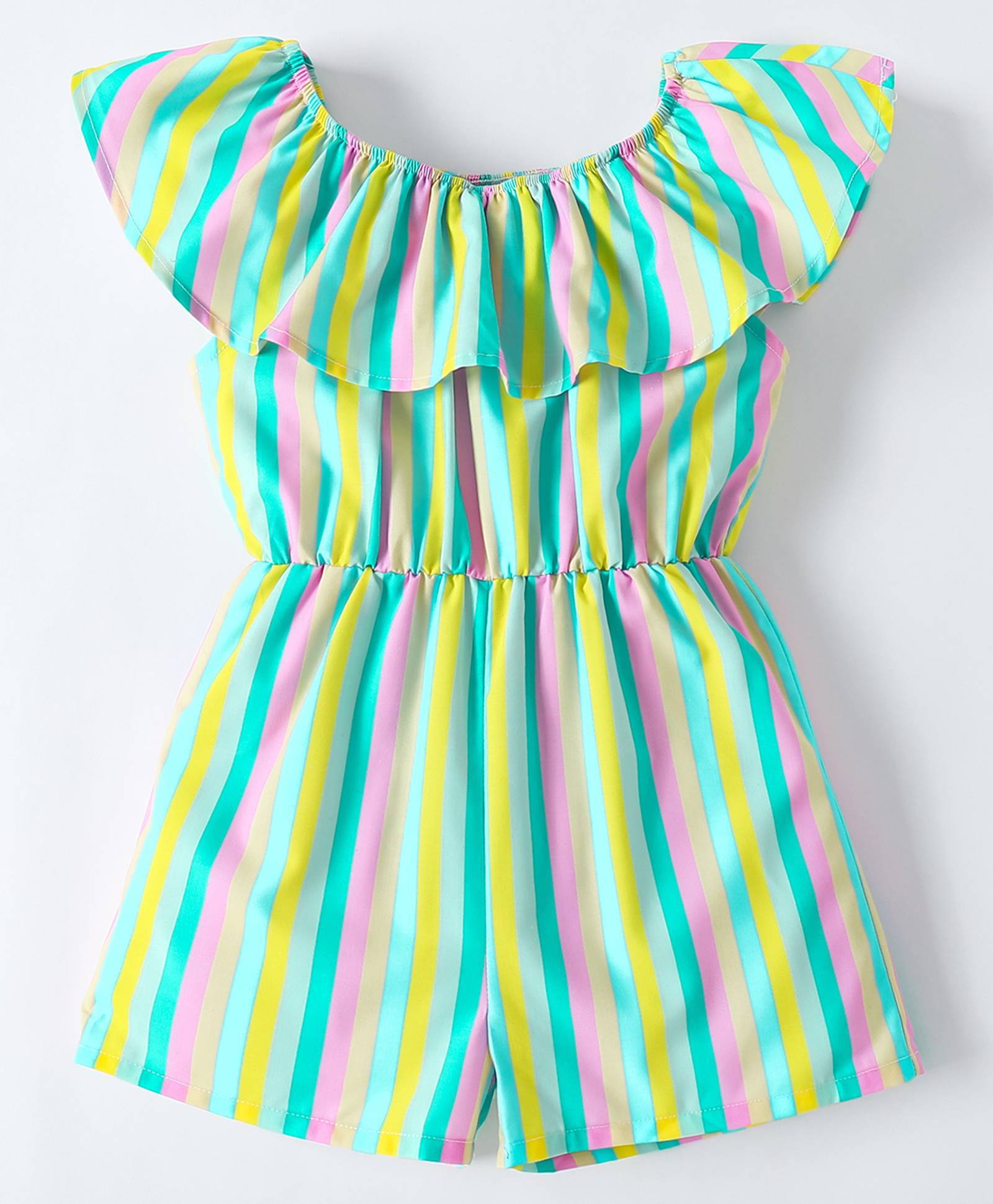 Kookie Kids Sleeveless Jumpsuit Striped - Multicolor-picture-25