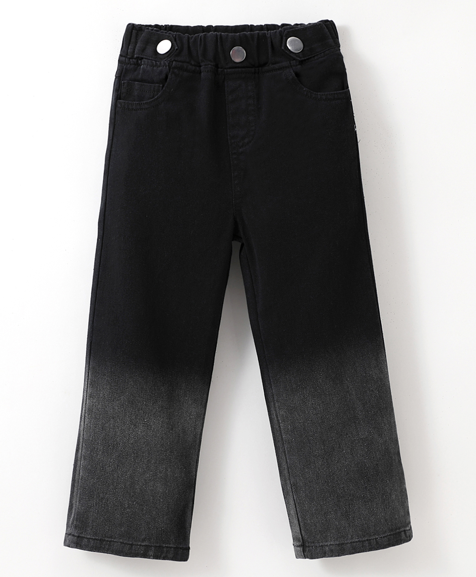Kookie Kids Cotton Full Length Ombre Pants  - Black-picture-26