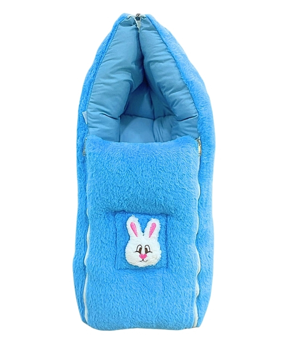 VoiDrop Jhilmil Baby Carry Bed Cum Sleeping Bag 2 In 1 - Blue-picture-18