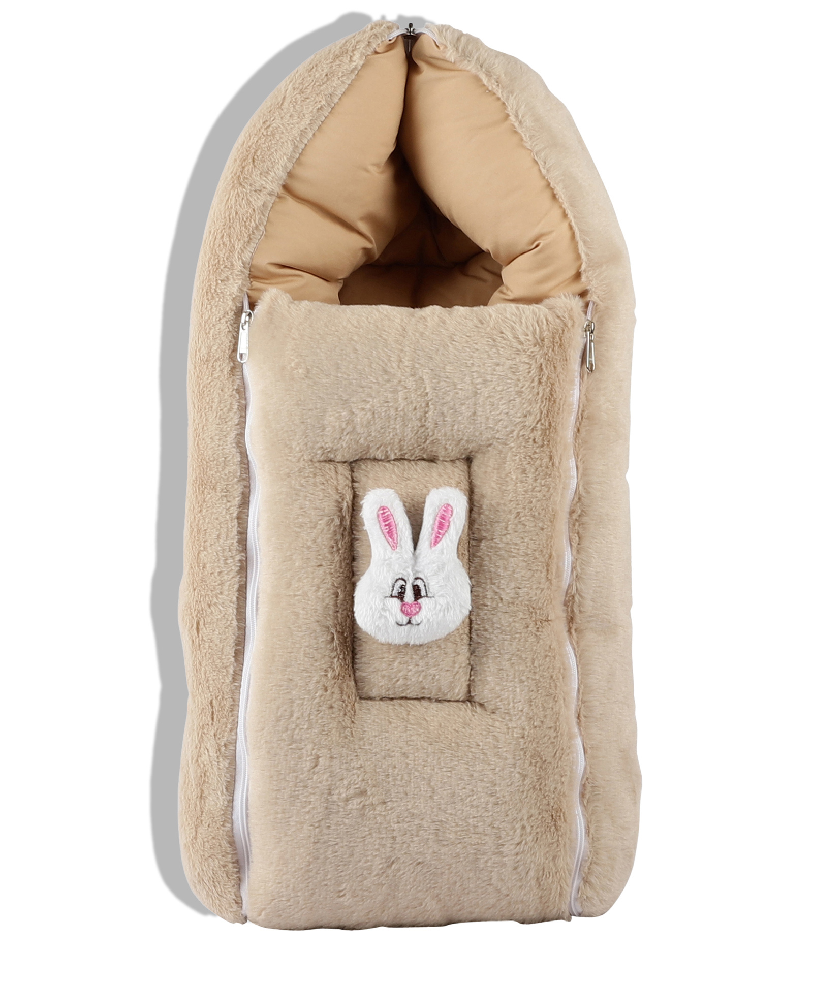 VoiDrop Jhilmil Baby Carry Bed Cum Sleeping Bag 2 In 1 - Brown-picture-33