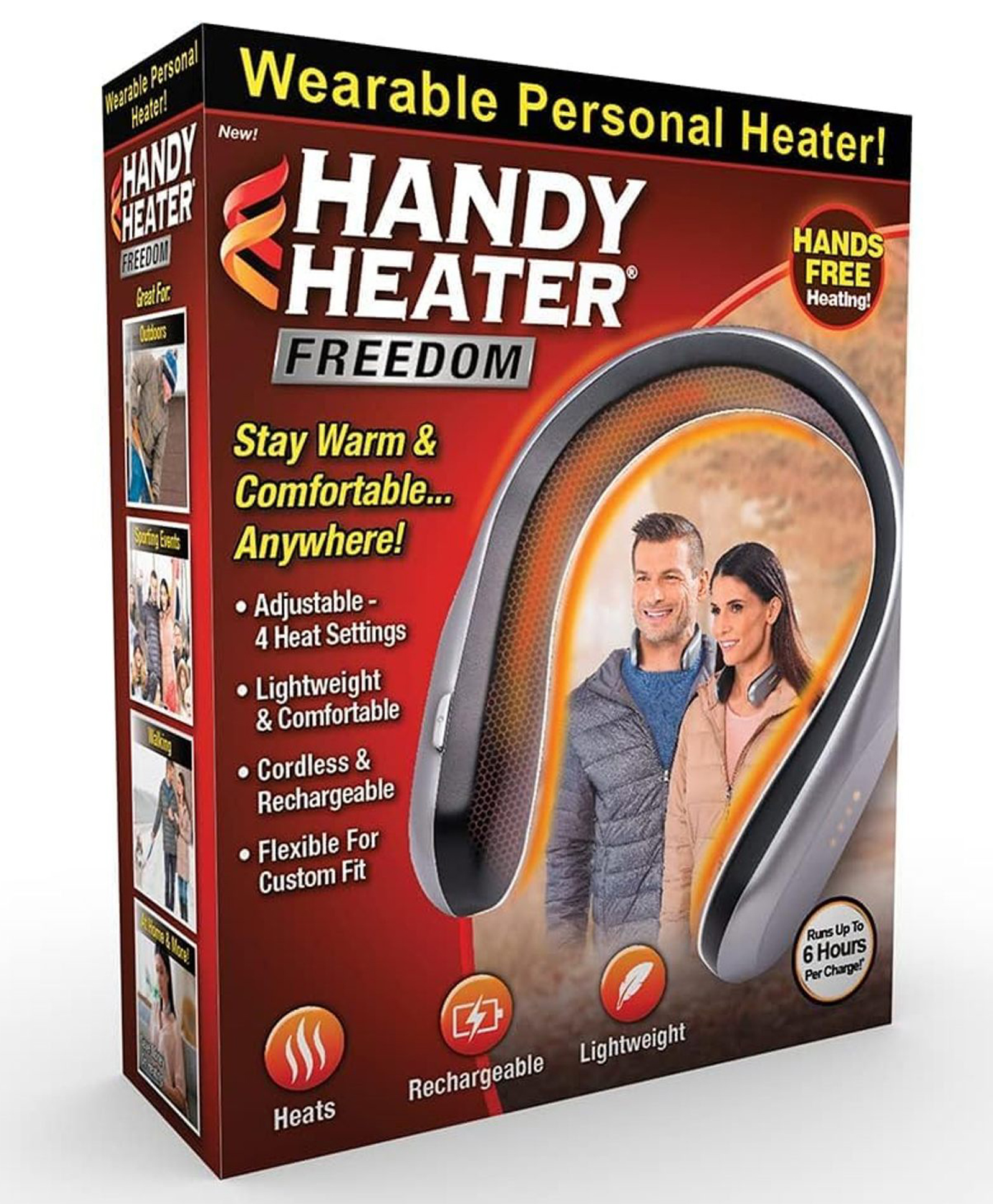 KolorFish  Handy Heater - Wearable Neck Heater for Cold Winters, 4 Heat Settings & Comfort-Heat Technology, Cordless Personal Heater for On-The-Go Heating, USB Rechargeable, 6 Hour Battery Life-image-31
