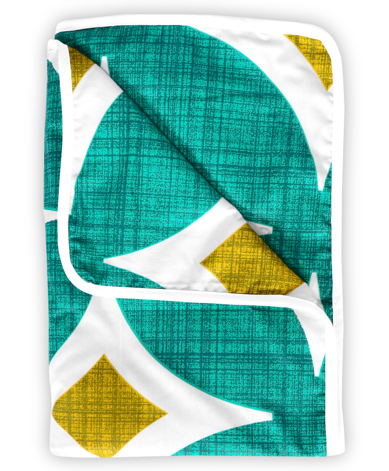 Divine Casa Cotton 120 GSM New Born All Season Ultrasoft Reversible Single Baby Blanket for Babies - Green ,140 x 100 CM-image-26