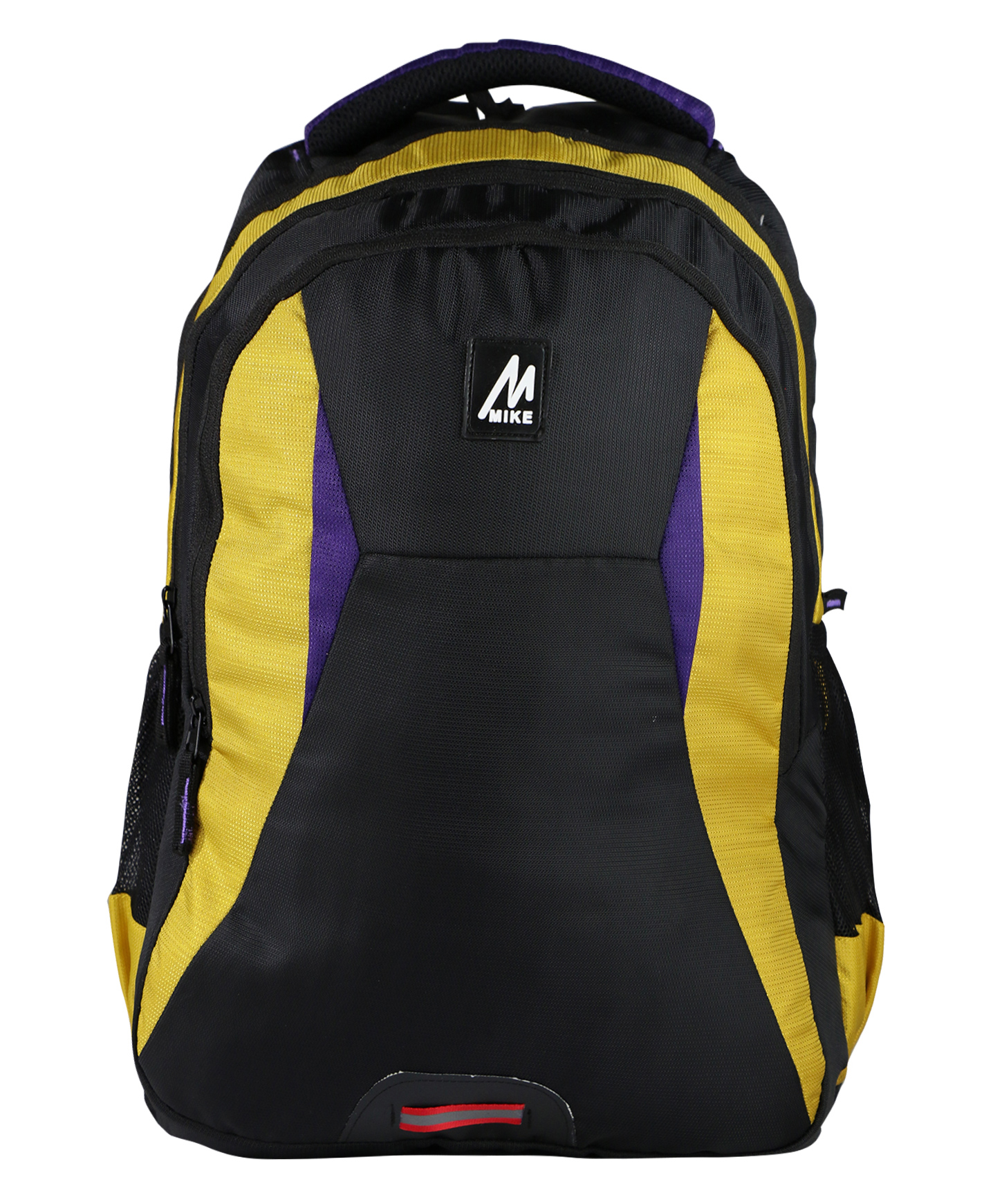 Mike Classic College Backpack Yellow & Black Height- 18 Inches-image-7