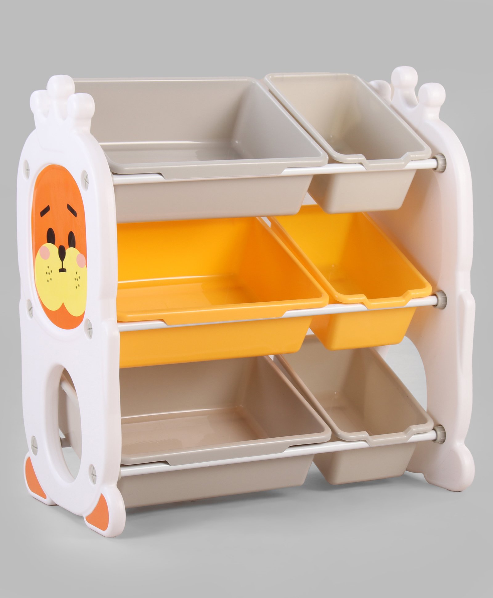 fab n funky Multipurpose Storage Shelves Sea Lion Print - Yellow-picture-11