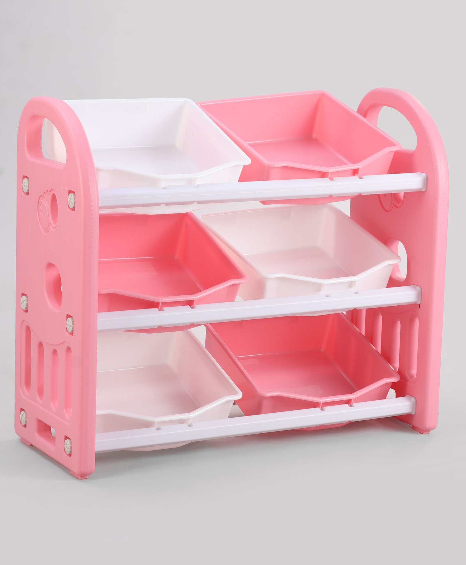 fab n funky Multipurpose Storage Shelves with 6 Containers - Pink-picture-10