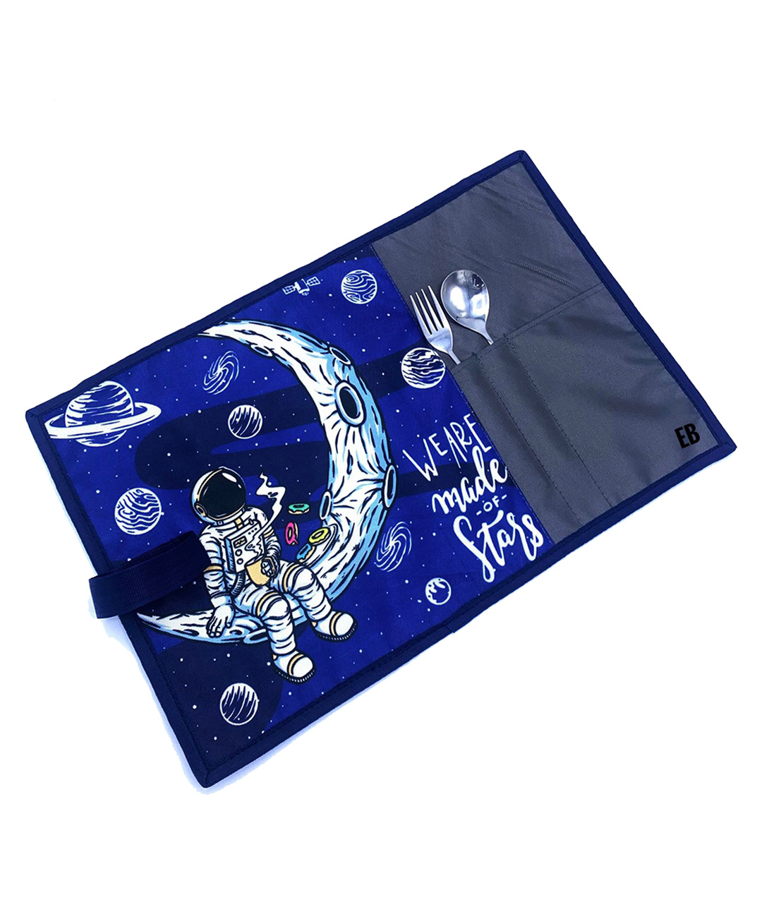 Echo Boomers Blue Moon Printed Stain Resistant Placemats Waterproof Tablemats for Kids Teenagers - Blue-picture-16
