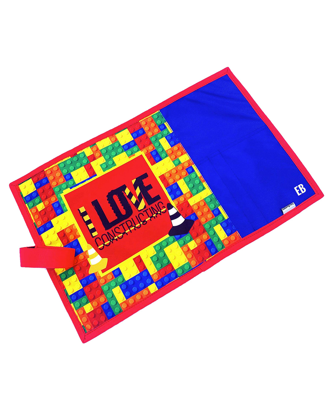 Echo Boomers Red Lego Printed Stain Resistant Placemats Waterproof Tablemats for Kids Teenagers - Red & Blue-image-37