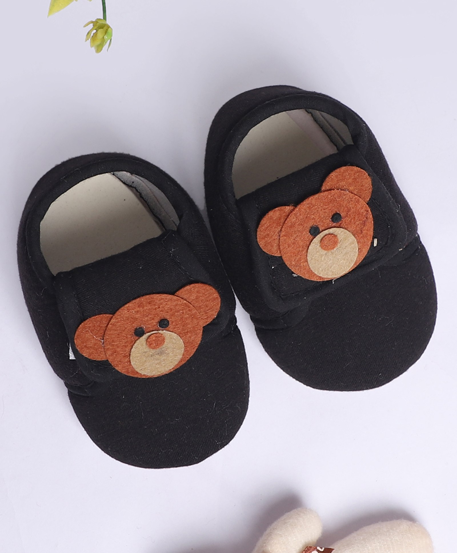 Coco Candy Bear Detailed Booties - Black-picture-5