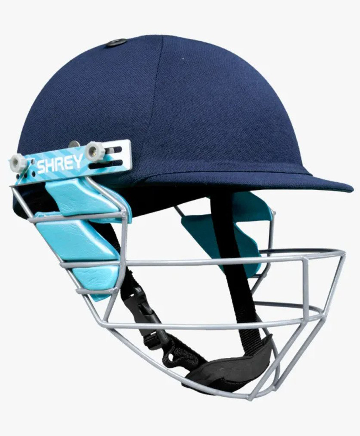 Shrey Star Steel Cricket Helmet with 4 Round Velcro Set Large - Navy Blue-image-37