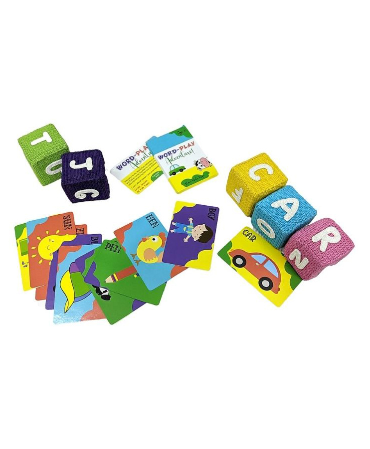 Happy Threads Handcrafted Crochet Alphabet Cube Game - Multicolour-picture-24
