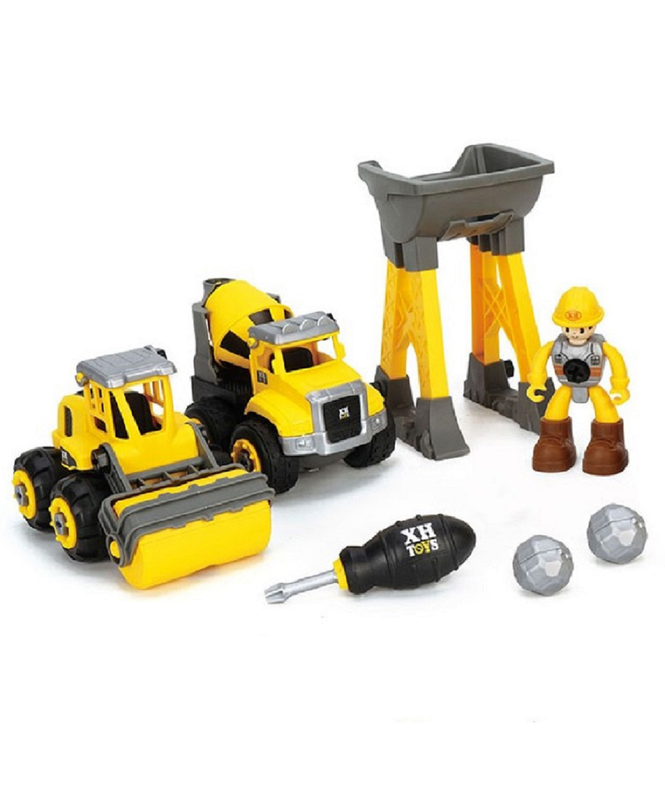 Opina Diy Construction Toy Vehicles Set Assembly with Screwdriver with Any 2 Vehicles and 5 Accessories - Multicolor-image-30