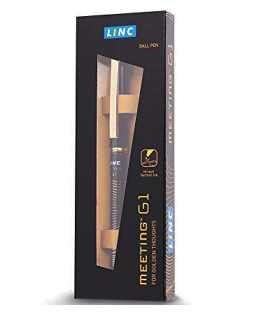 Linc Meeting G1 Ball Pen - Blue Ink 5 Pcs-image-2