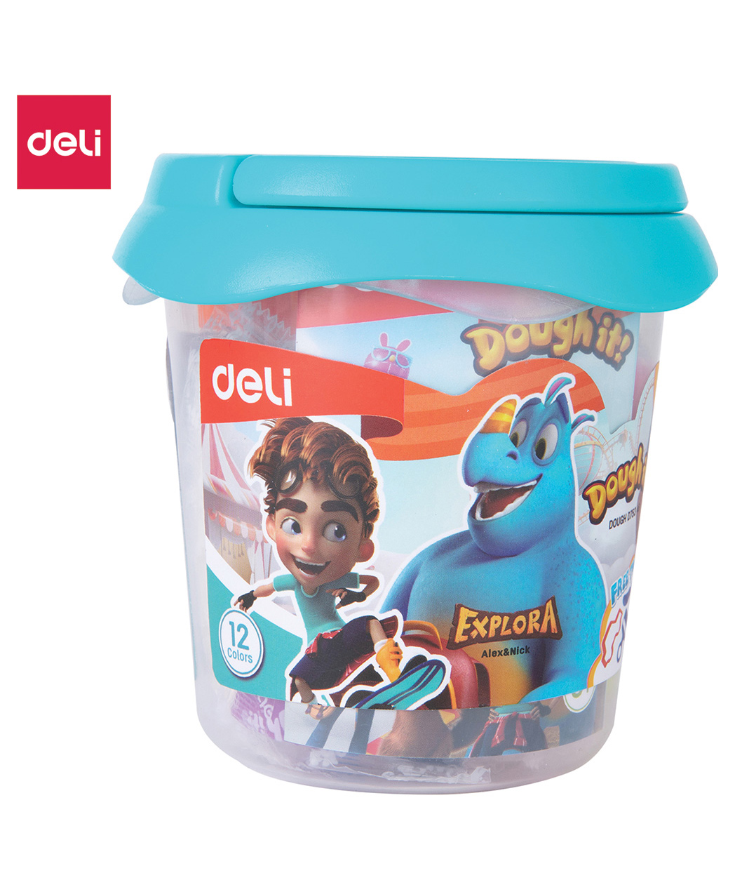 Deli Ed75346 Modeling Dough For Kids - Pack of 1 12 Colors Set.-image-13