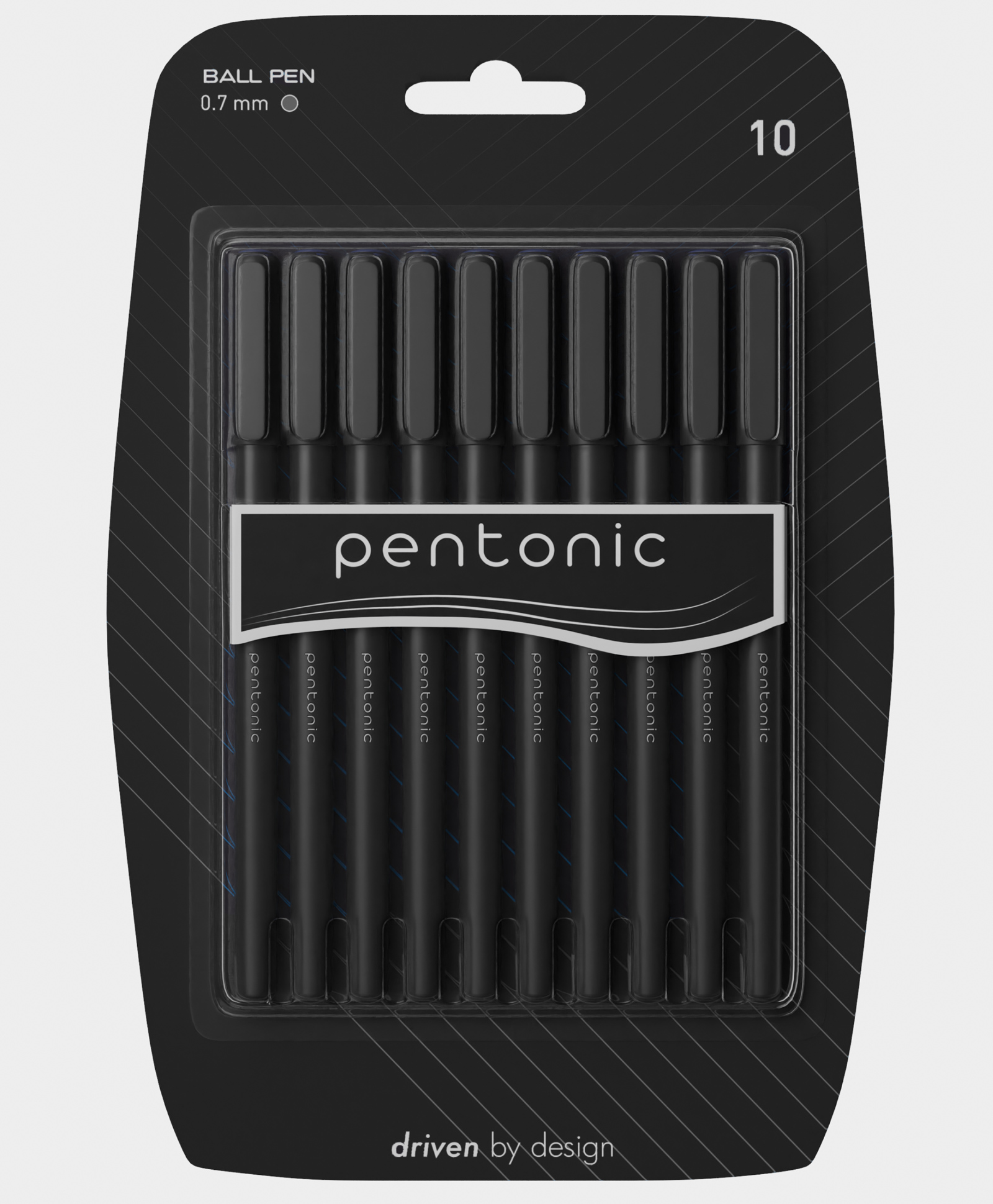 Pentonic Ball Pen - Black Ink - 20 Pcs Blister-image-15
