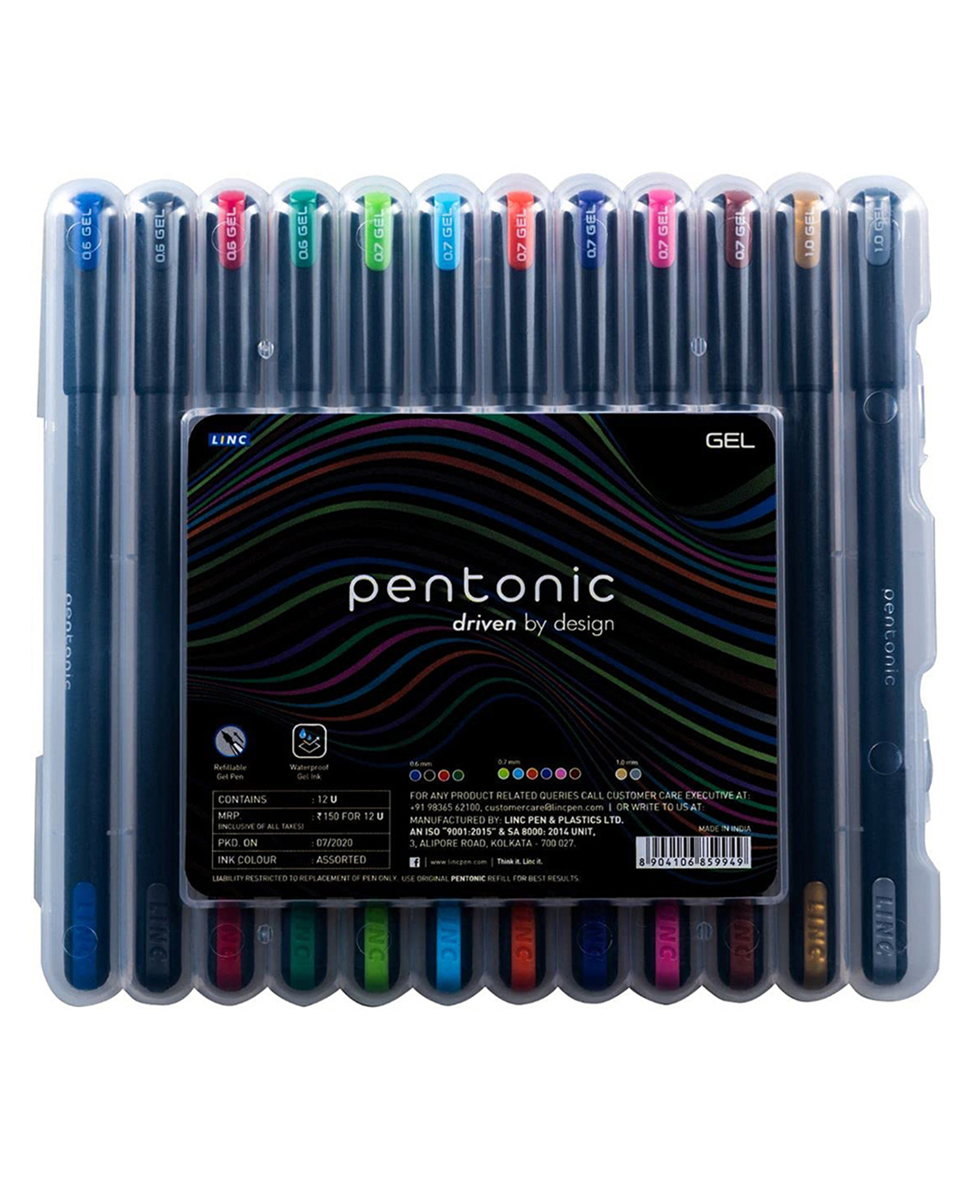 Pentonic Gel Pen - Multicolor Ink, 12 Pcs Set, Pack of 2-image-26
