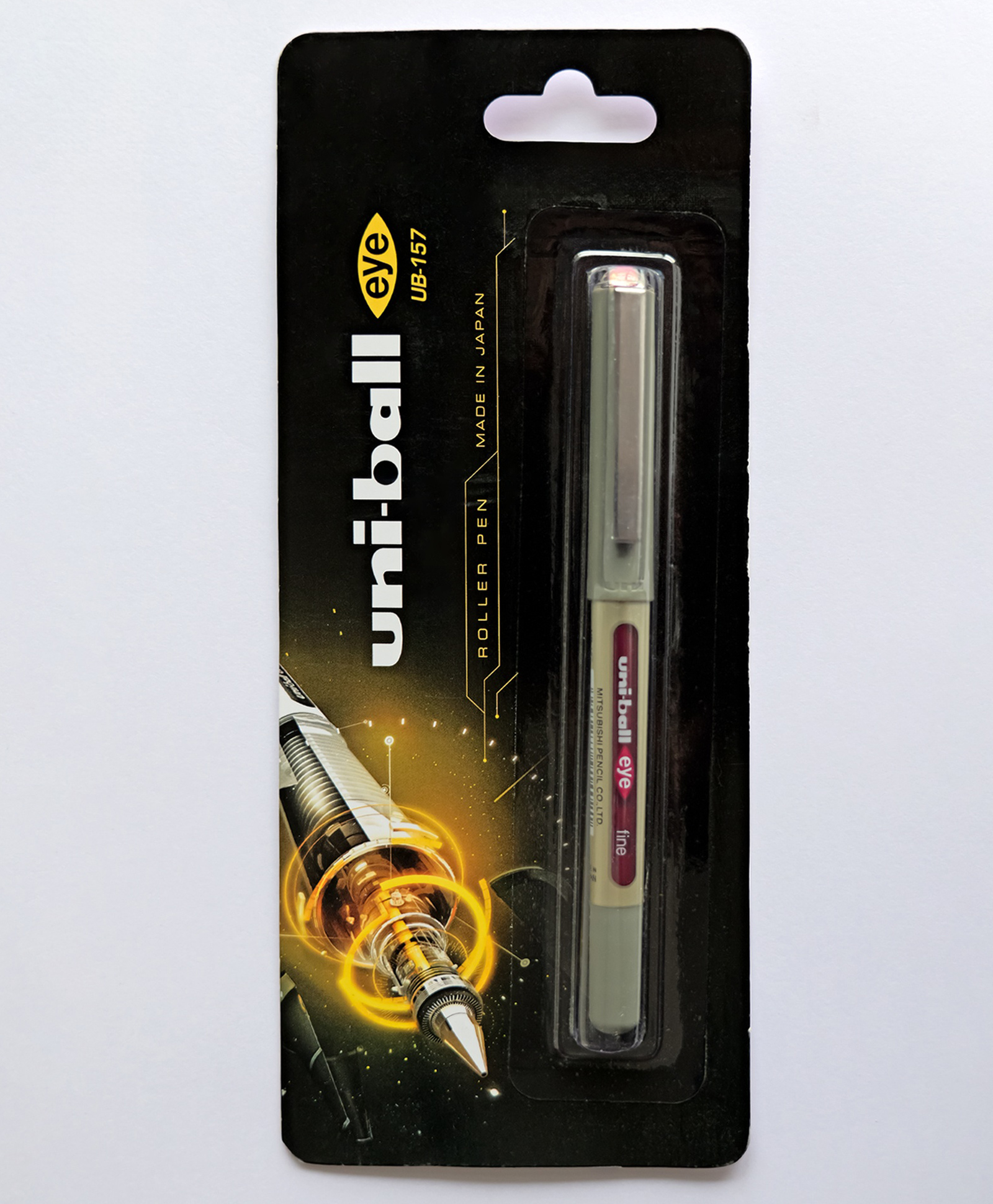 uniball Uni Ball UB 157 Eye Roller Pen - Wine Red Ink , Pack of 1-picture-28