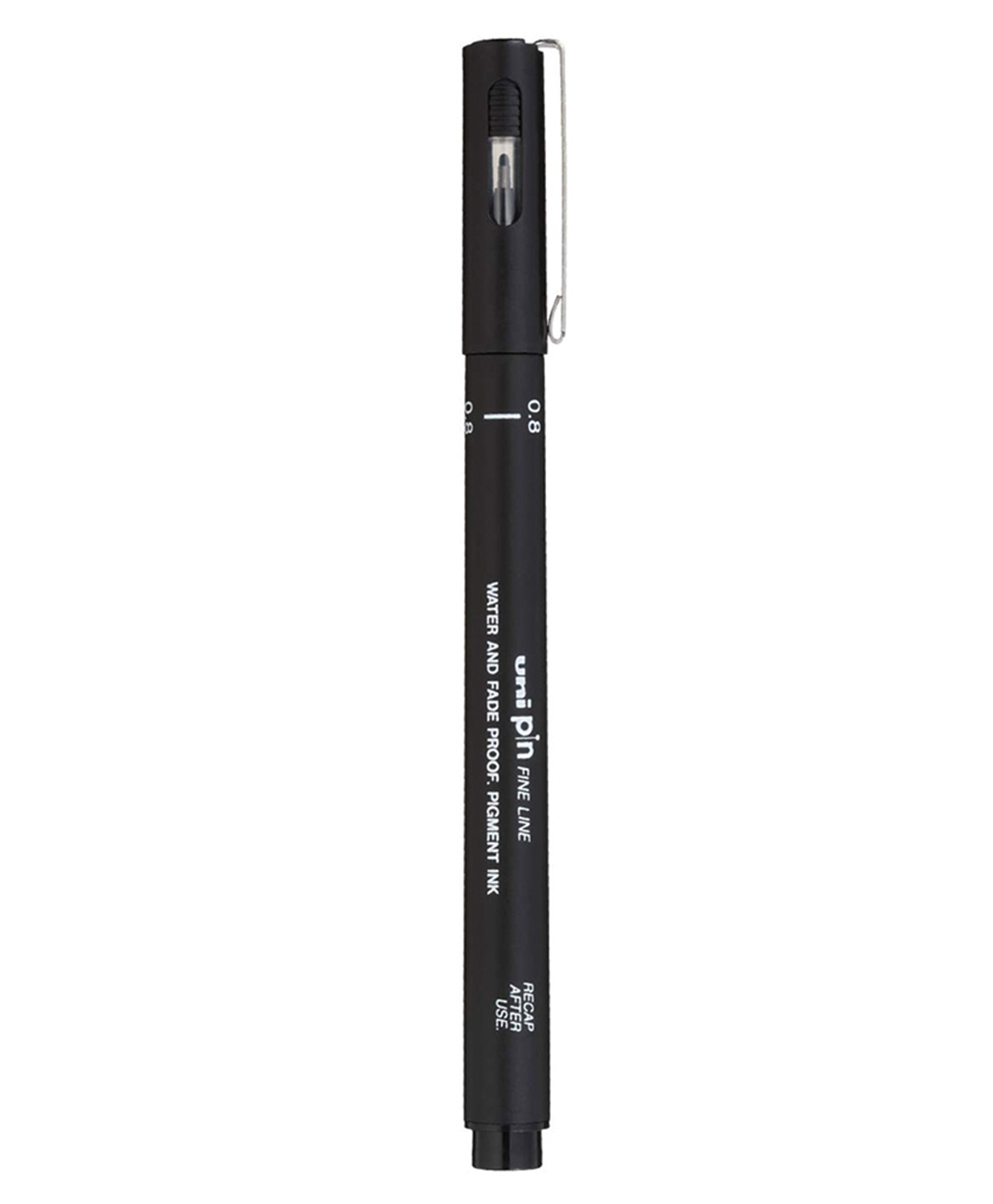 Uniball Posca PIN08 200S Fineliner Marking Pens, 0.8 mm Tip, Black Ink, Pack of 1-image-4